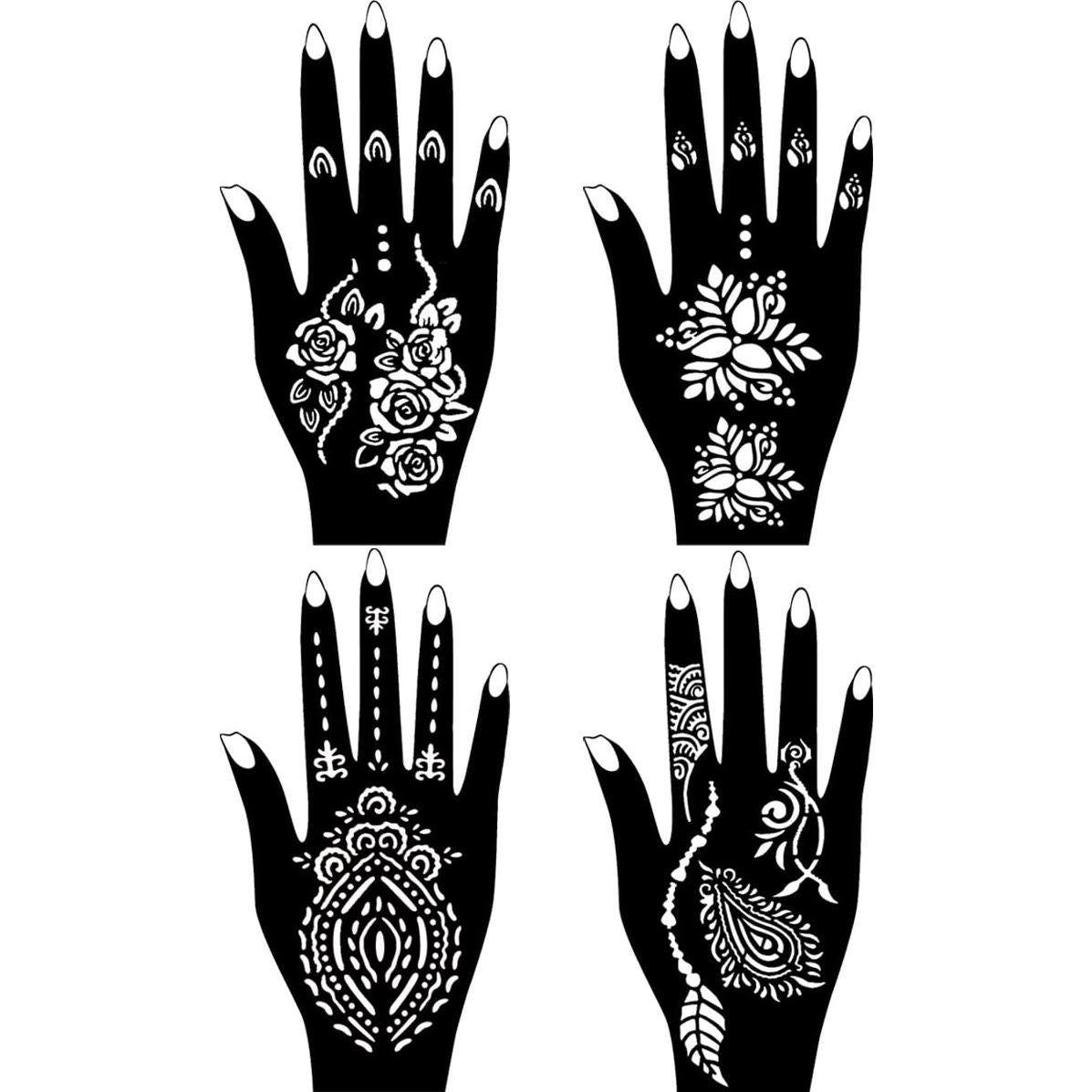 Kit de Tatuajes Temporales Moricher - 5 Tintas y 96 Plantillas