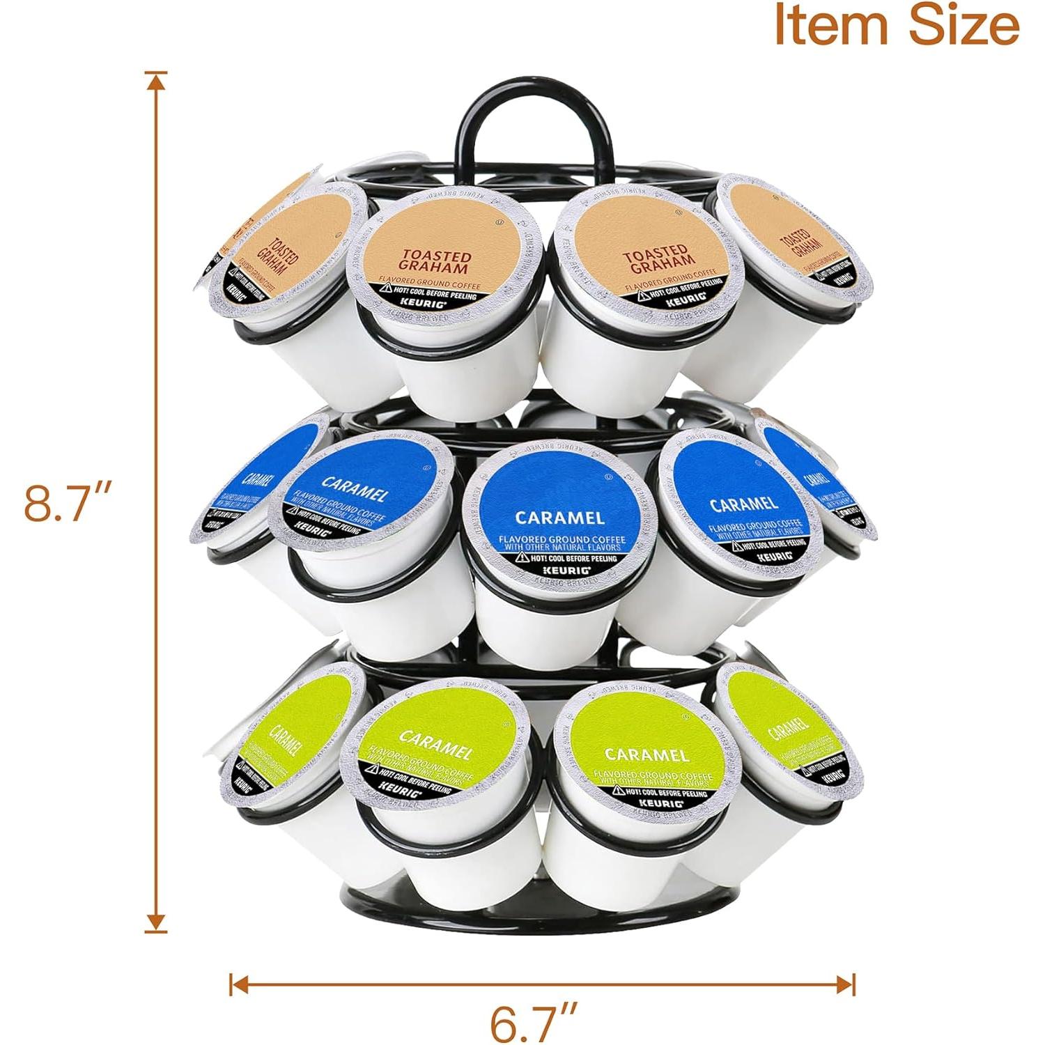 Soporte Organizador para K Cup ZECENN - 27 Cápsulas, Negro