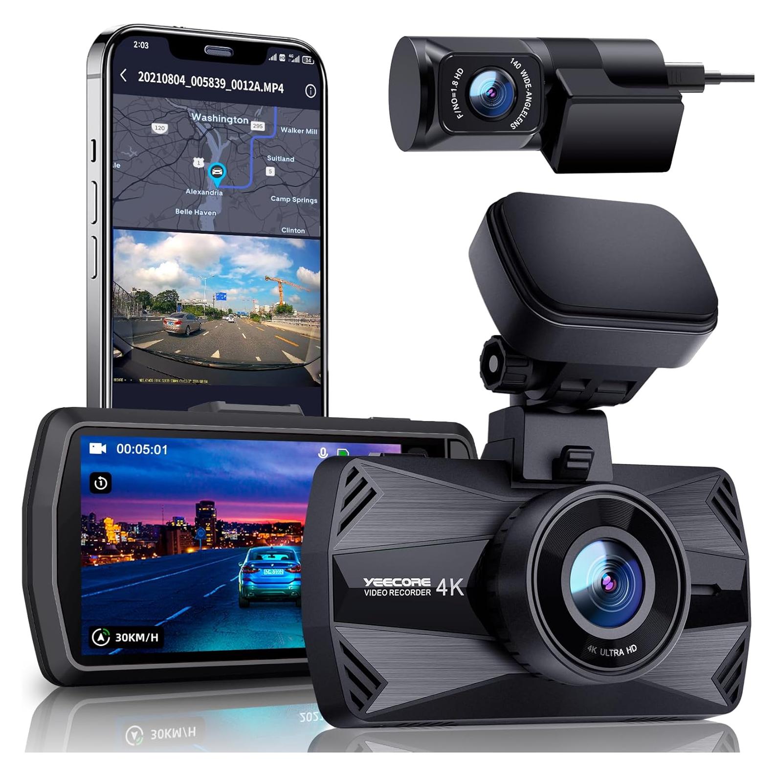 Cámara de Tablero Dual YEECORE D22 4K GPS WiFi 5G