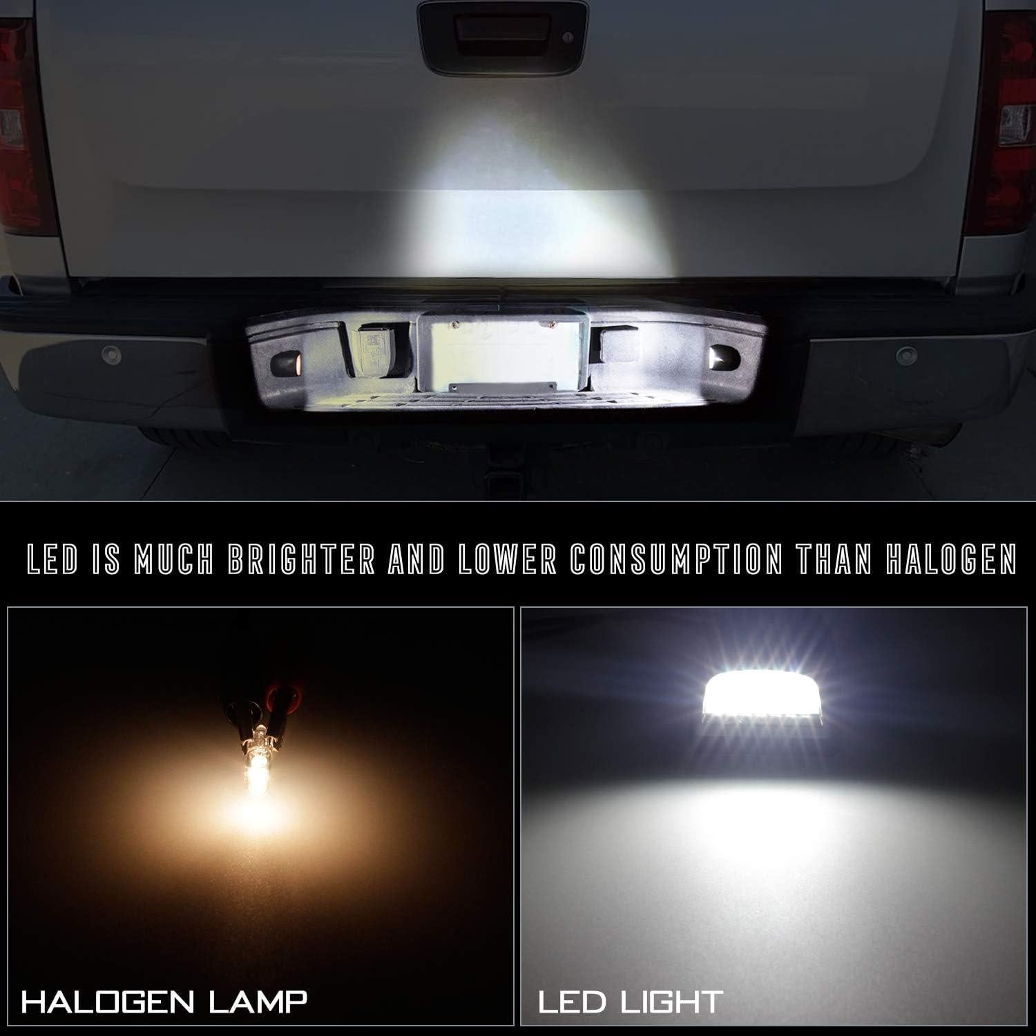 Luces LED RUXIFEY para Placas de Matrícula 6000K - Paquete de 2