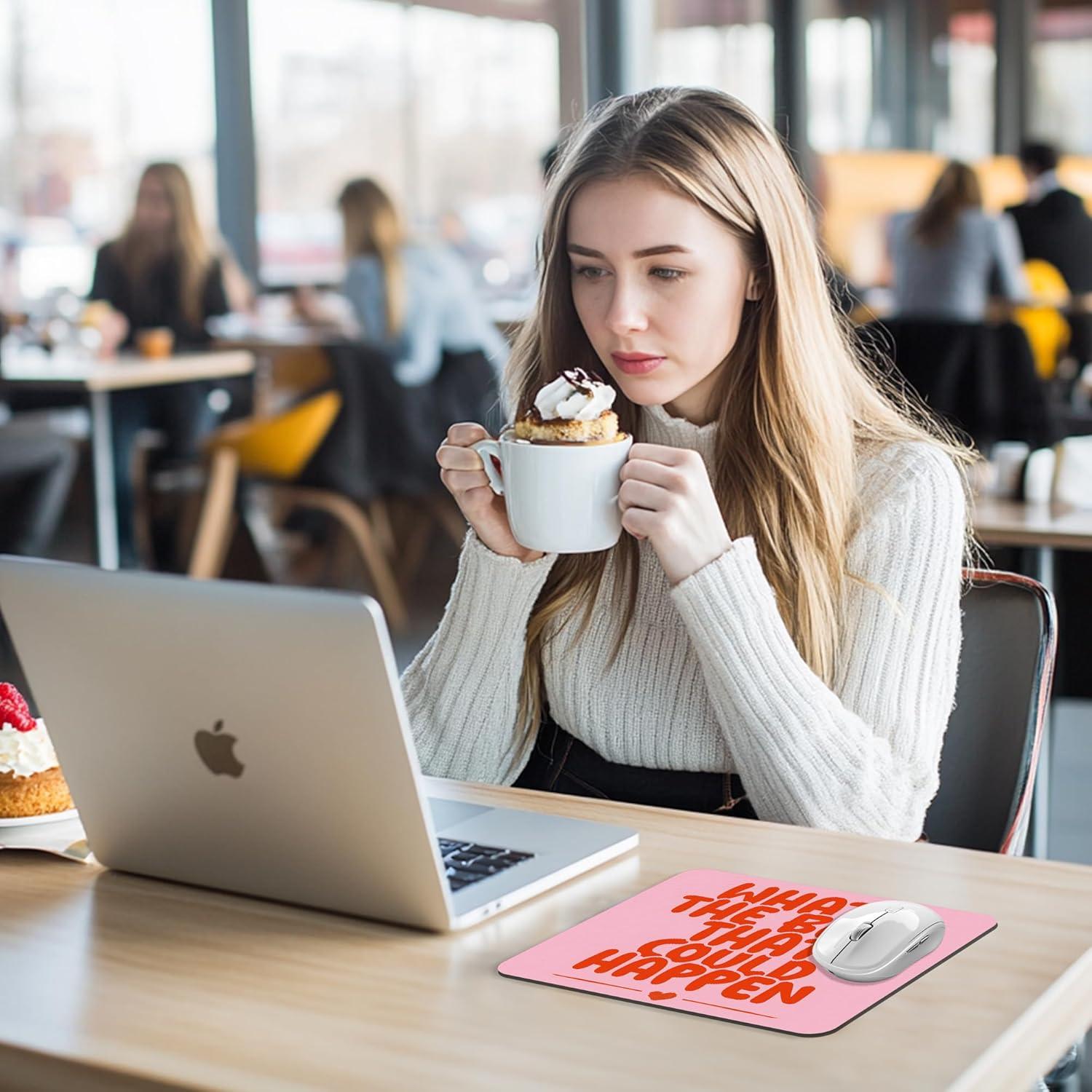 Alfombrilla de Ratón Motivacional BAYOGITA Rosa 24.1x20.3 cm