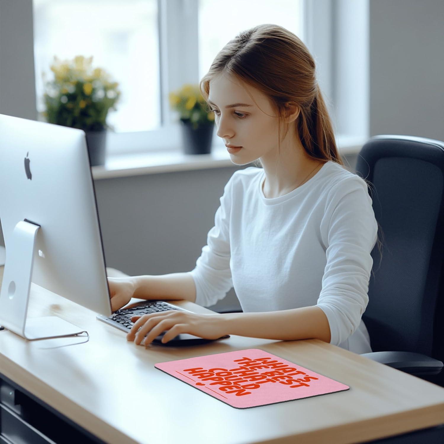 Alfombrilla de Ratón Motivacional BAYOGITA Rosa 24.1x20.3 cm