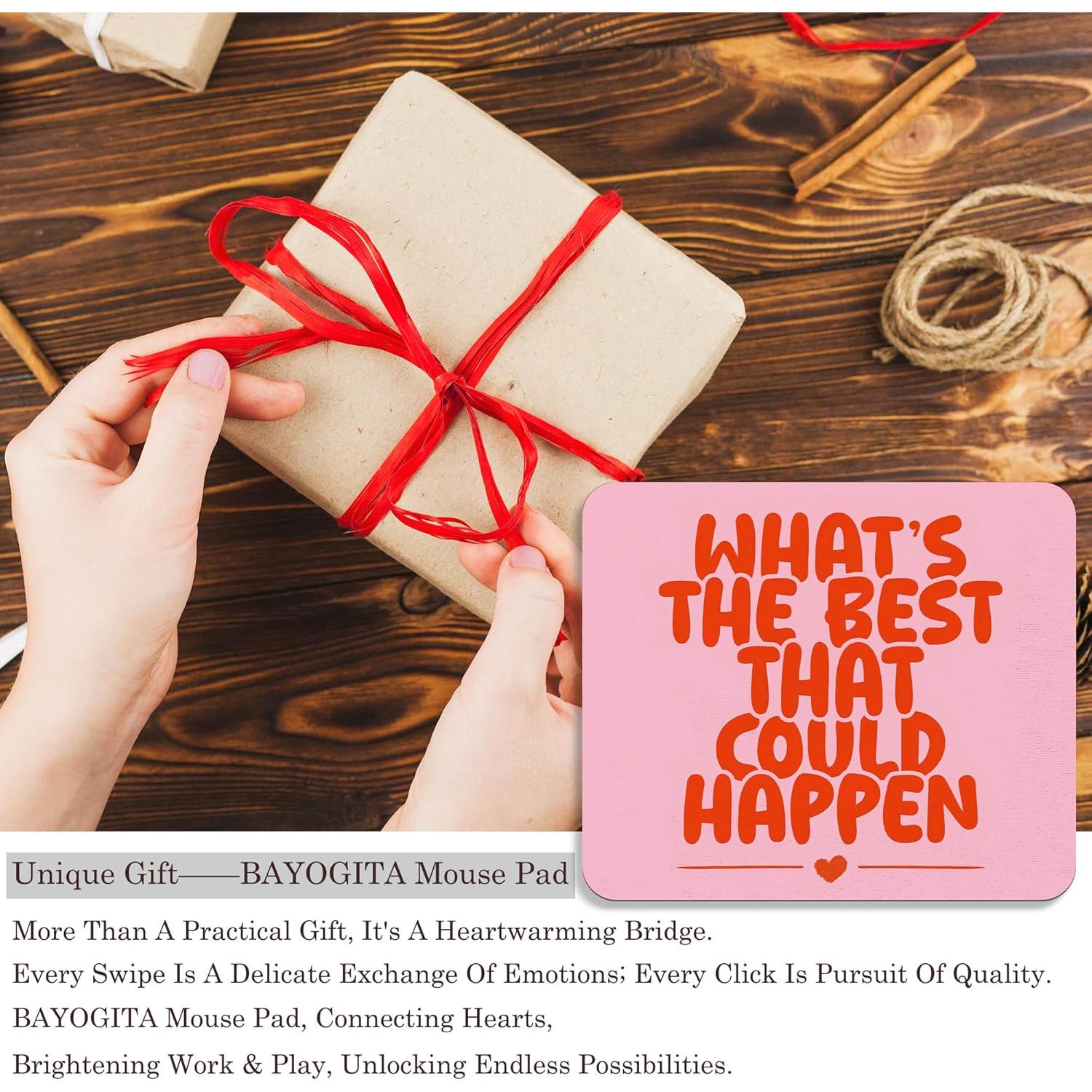 Alfombrilla de Ratón Motivacional BAYOGITA Rosa 24.1x20.3 cm