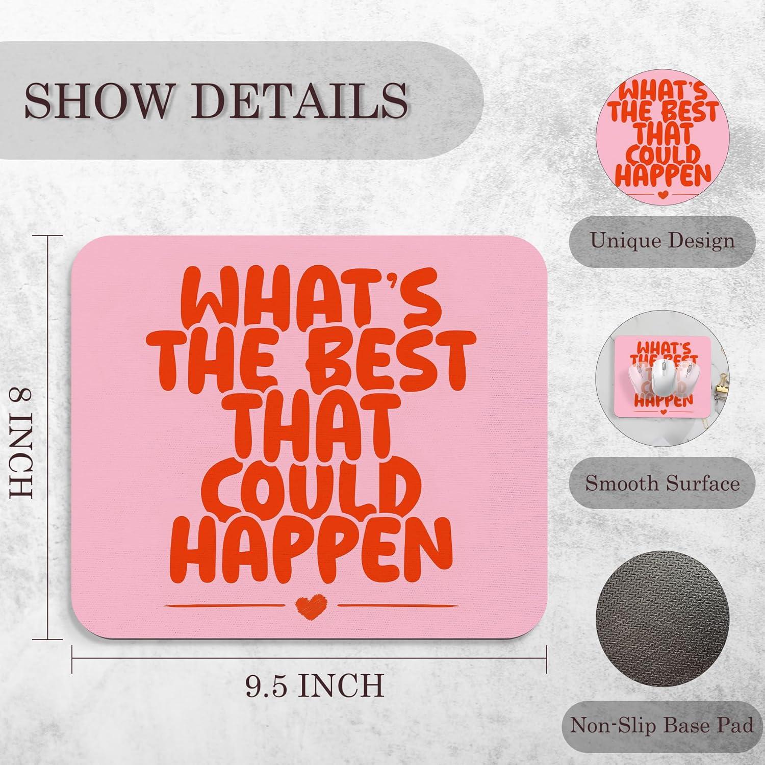 Alfombrilla de Ratón Motivacional BAYOGITA Rosa 24.1x20.3 cm