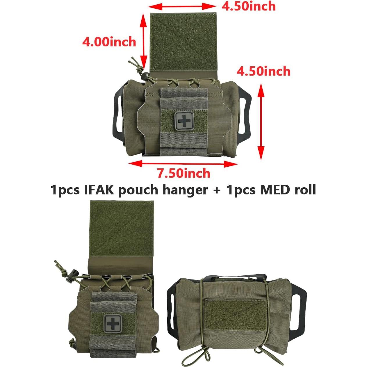 Kit de Primeros Auxilios IFAK SABADO Verde 19x6x29 cm
