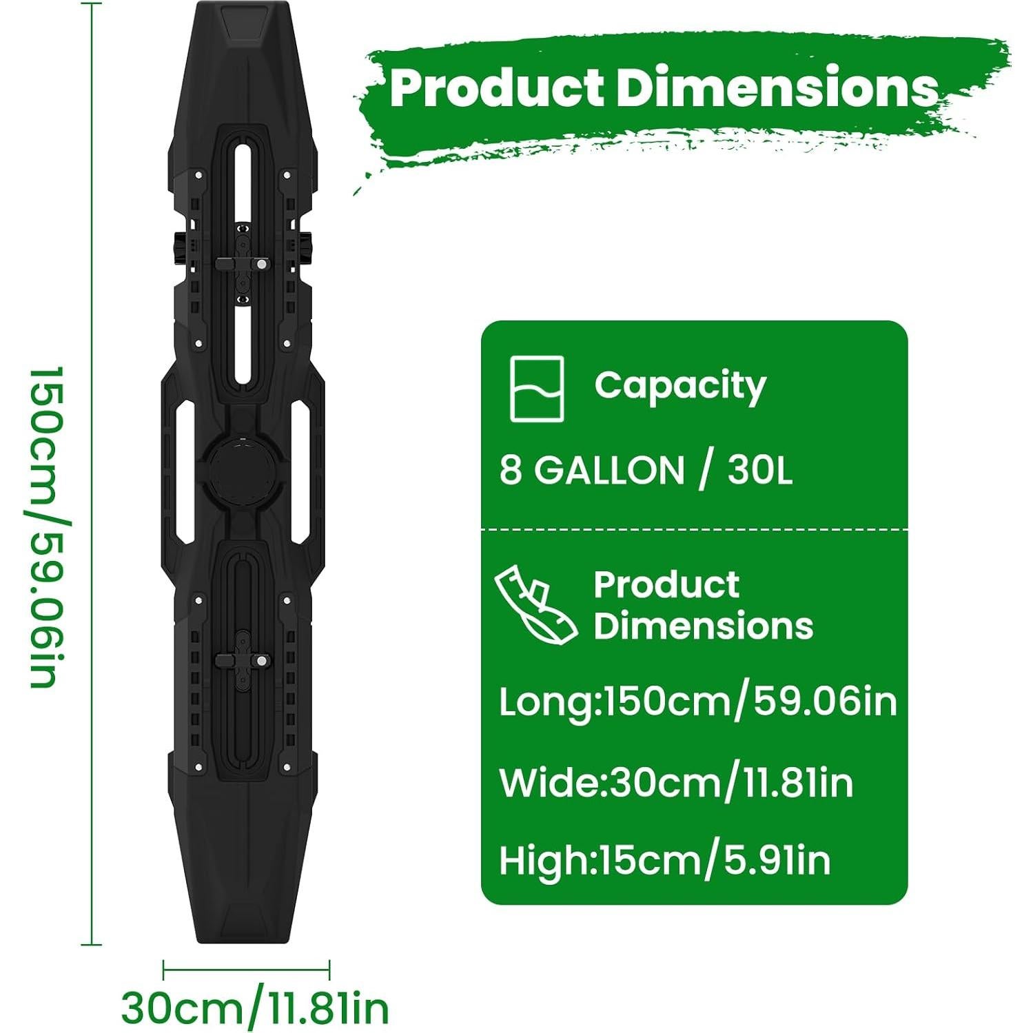 Tanque de Agua Just-V 30 Litros con Ducha para Camping