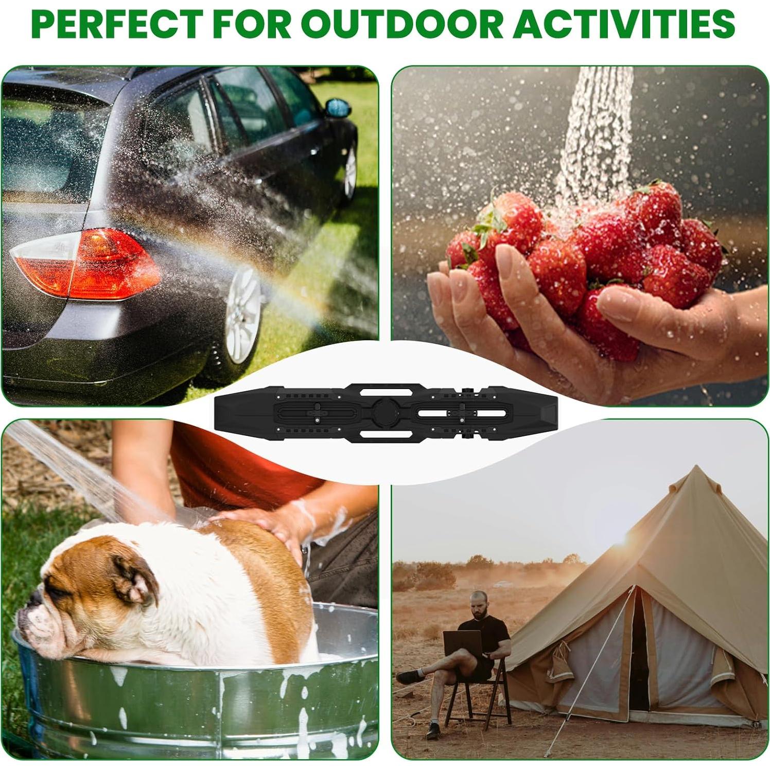 Tanque de Agua Just-V 30 Litros con Ducha para Camping