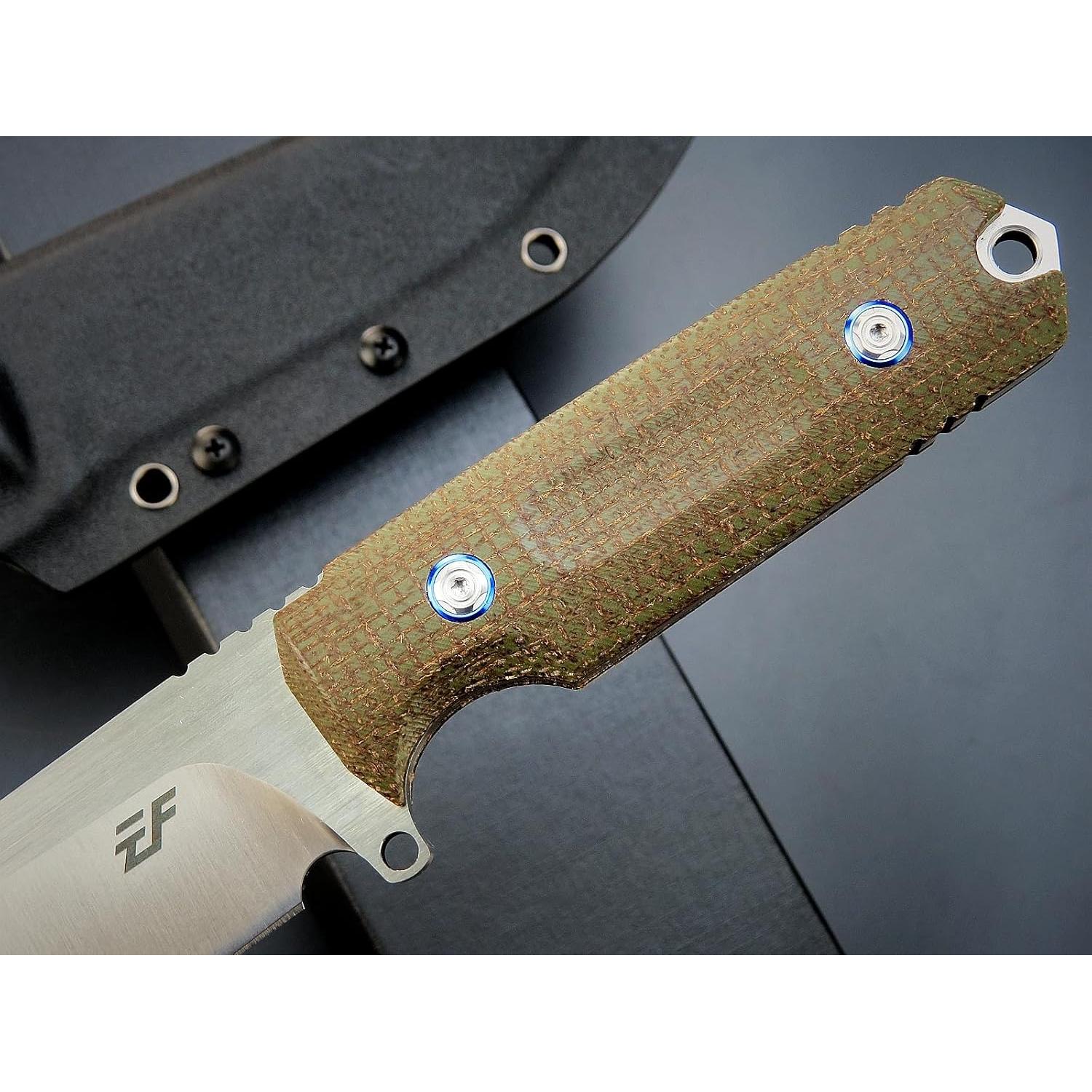 Cuchillo Fijo Eafengrow EF131 Acero DC53 Mango Micarta 26.5cm