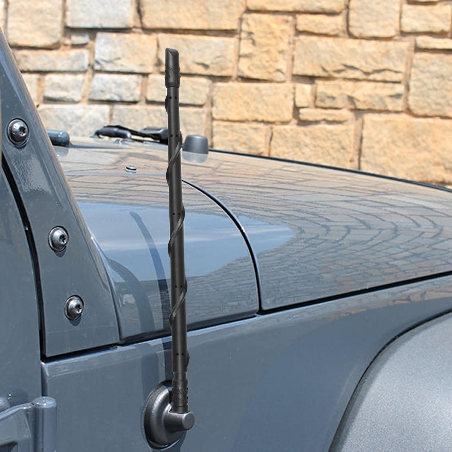 Antena corta KSaAuto 33 cm para Jeep Wrangler Gladiator 2007-2025