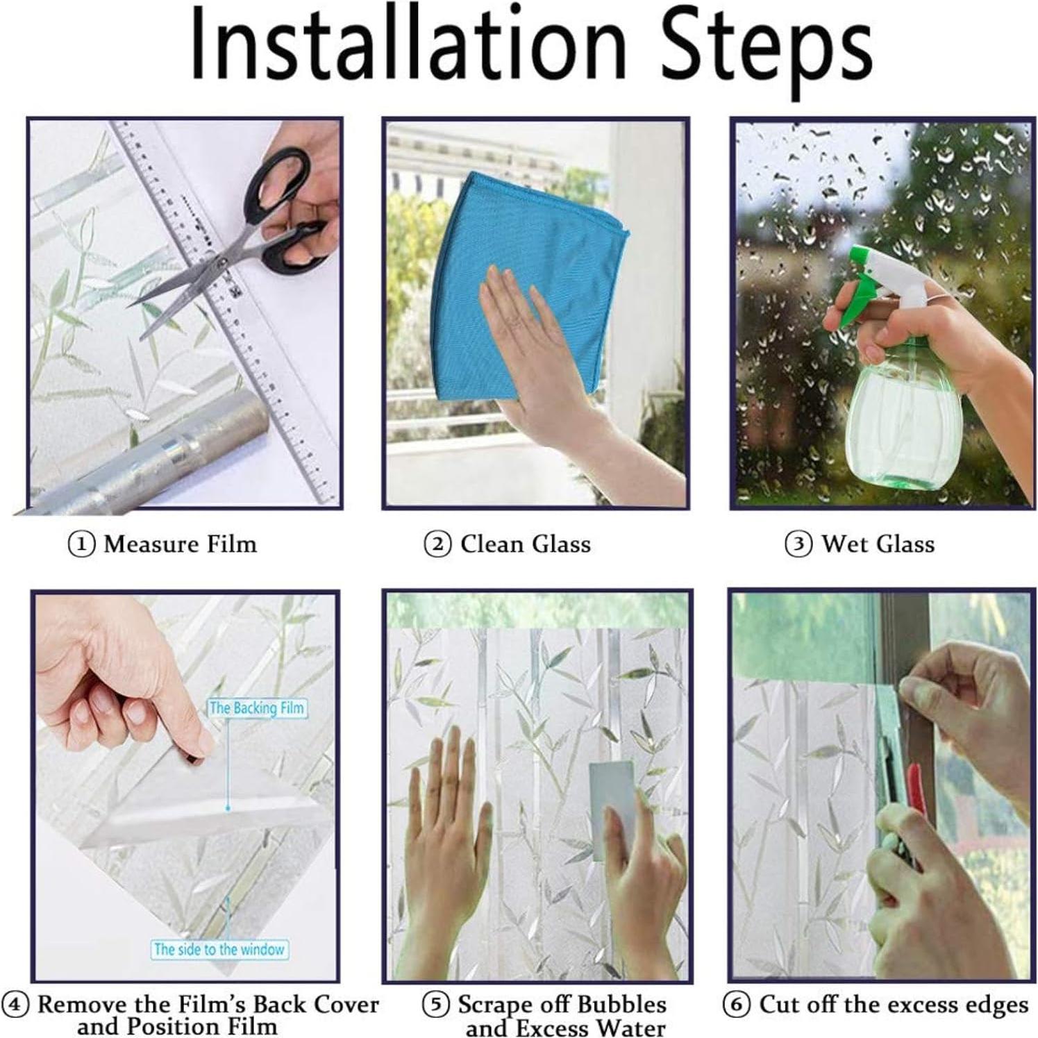 Película de Ventana Esmerilada Finnez 29.9x200 cm Bambú