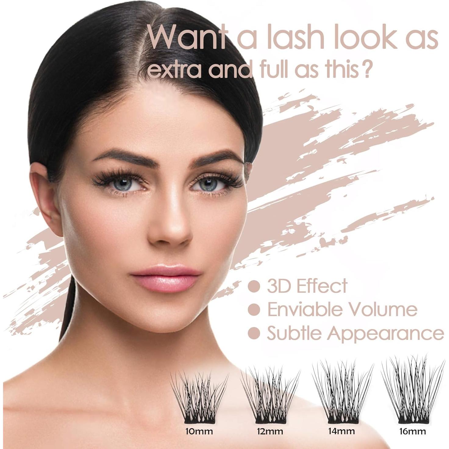 Extensión de Pestañas EASITENSION 10mm C Curl 12 Grupos Volumen