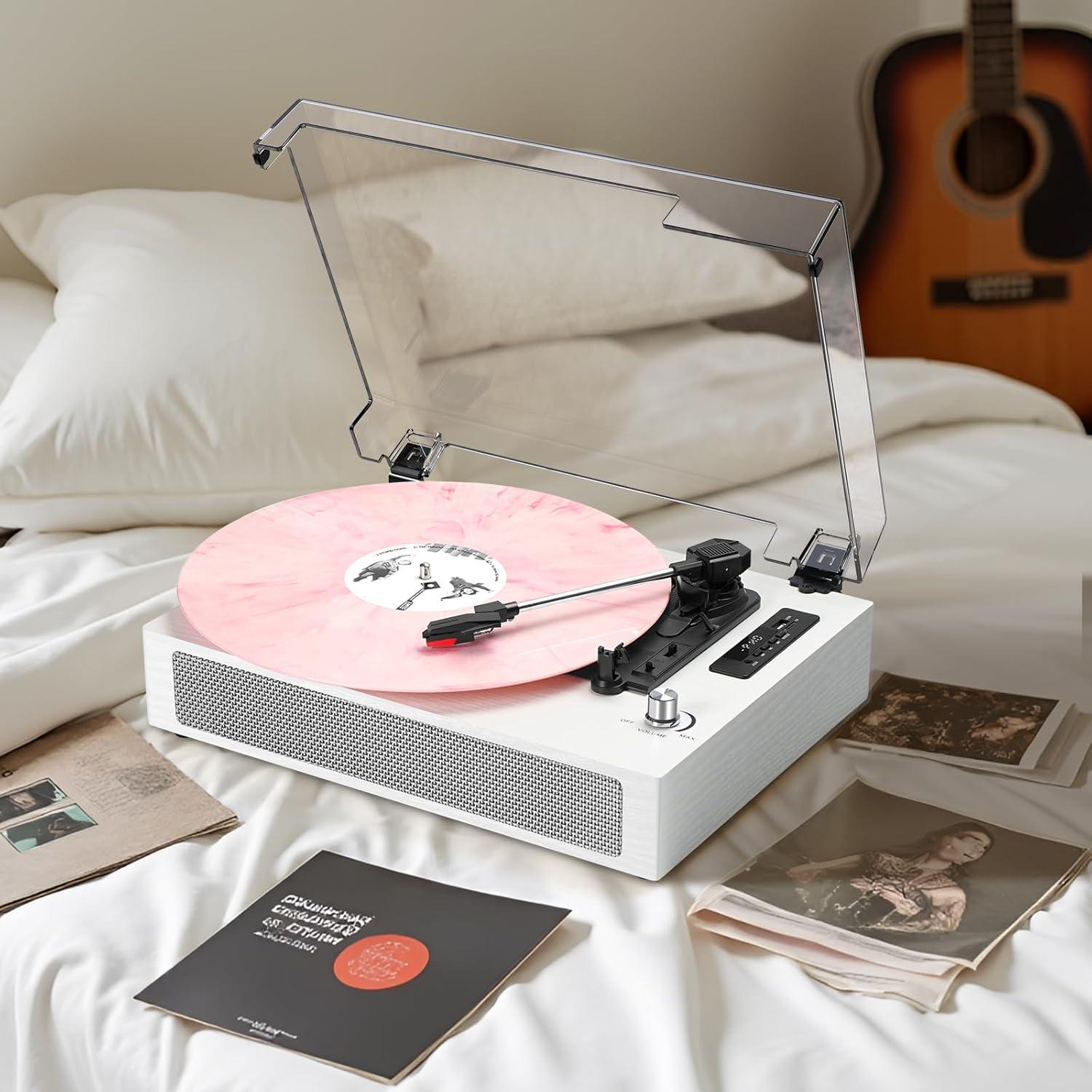 Reproductor de Vinilo Bluetooth DANFI AUDIO TE-2019 3 Velocidades