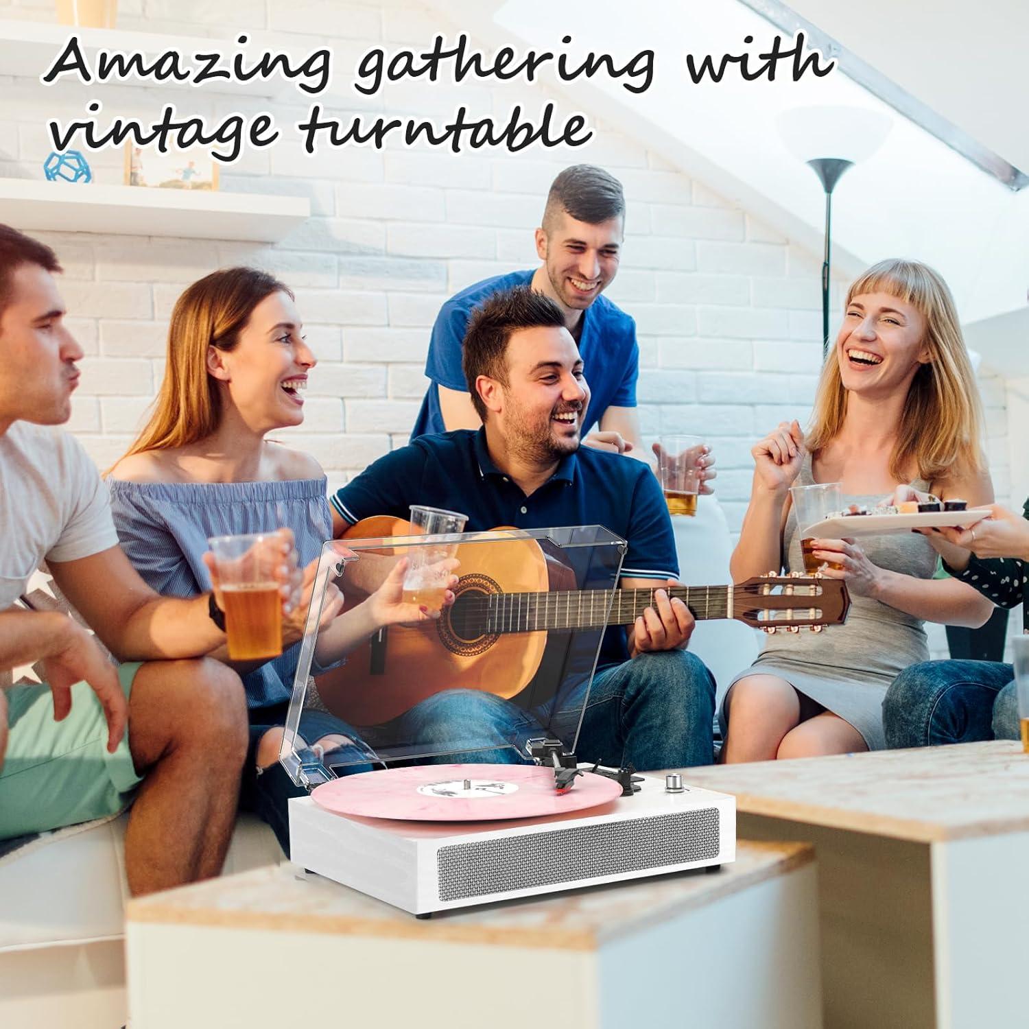 Reproductor de Vinilo Bluetooth DANFI AUDIO TE-2019 3 Velocidades