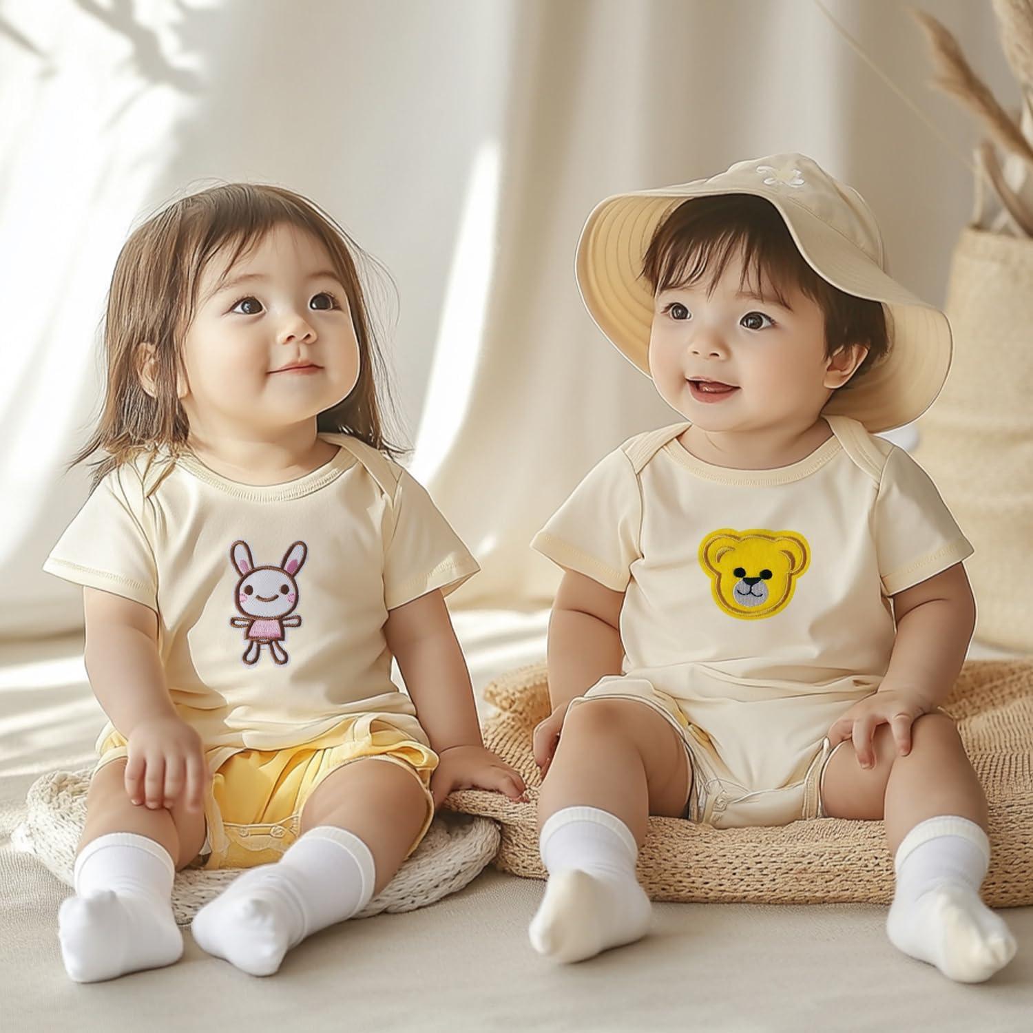 60 Pcs Parches Bordados FR para Coser y Planchar - Algodón