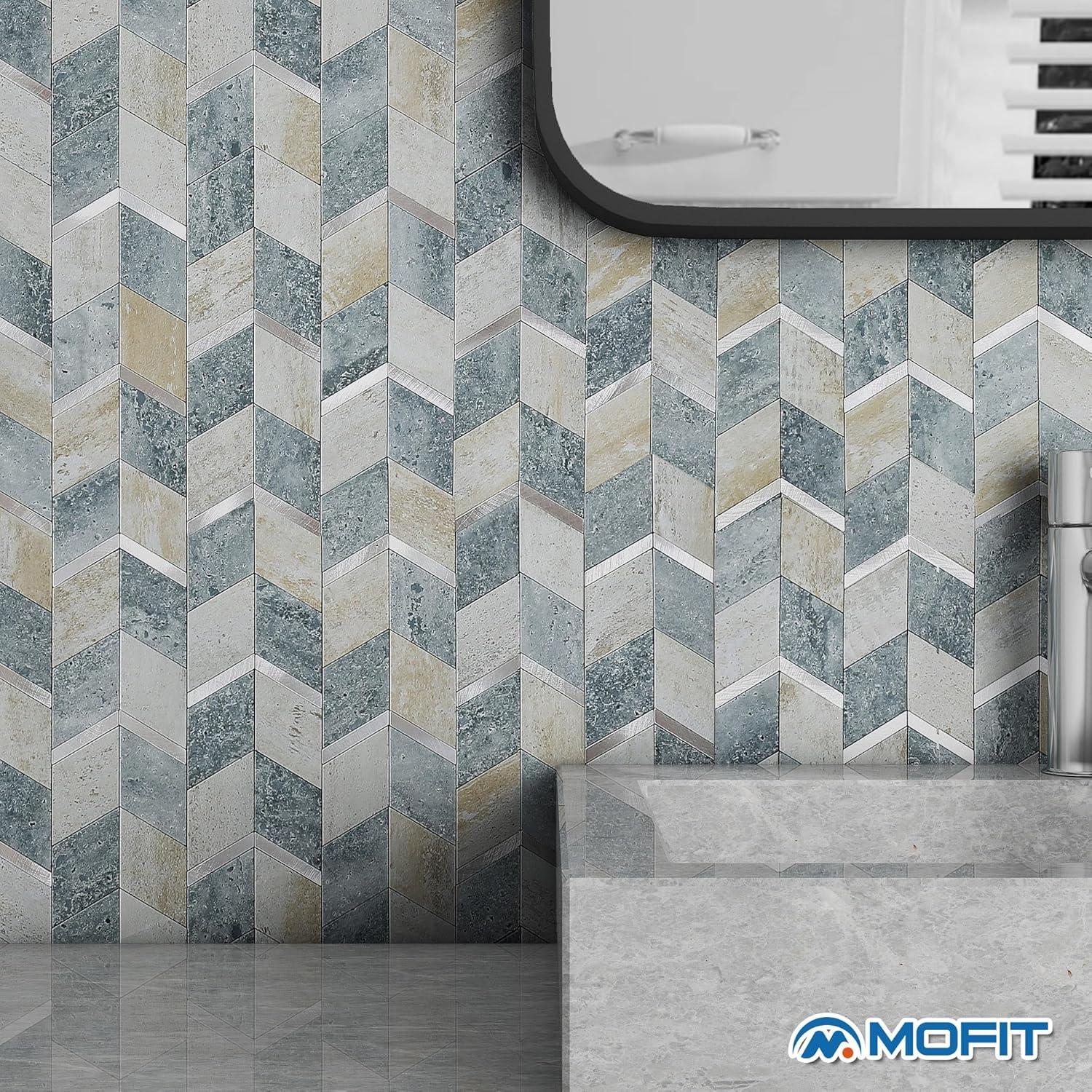Azulejo Autoadhesivo 3D MOFIT para Salpicadero Cocina 5 Hojas