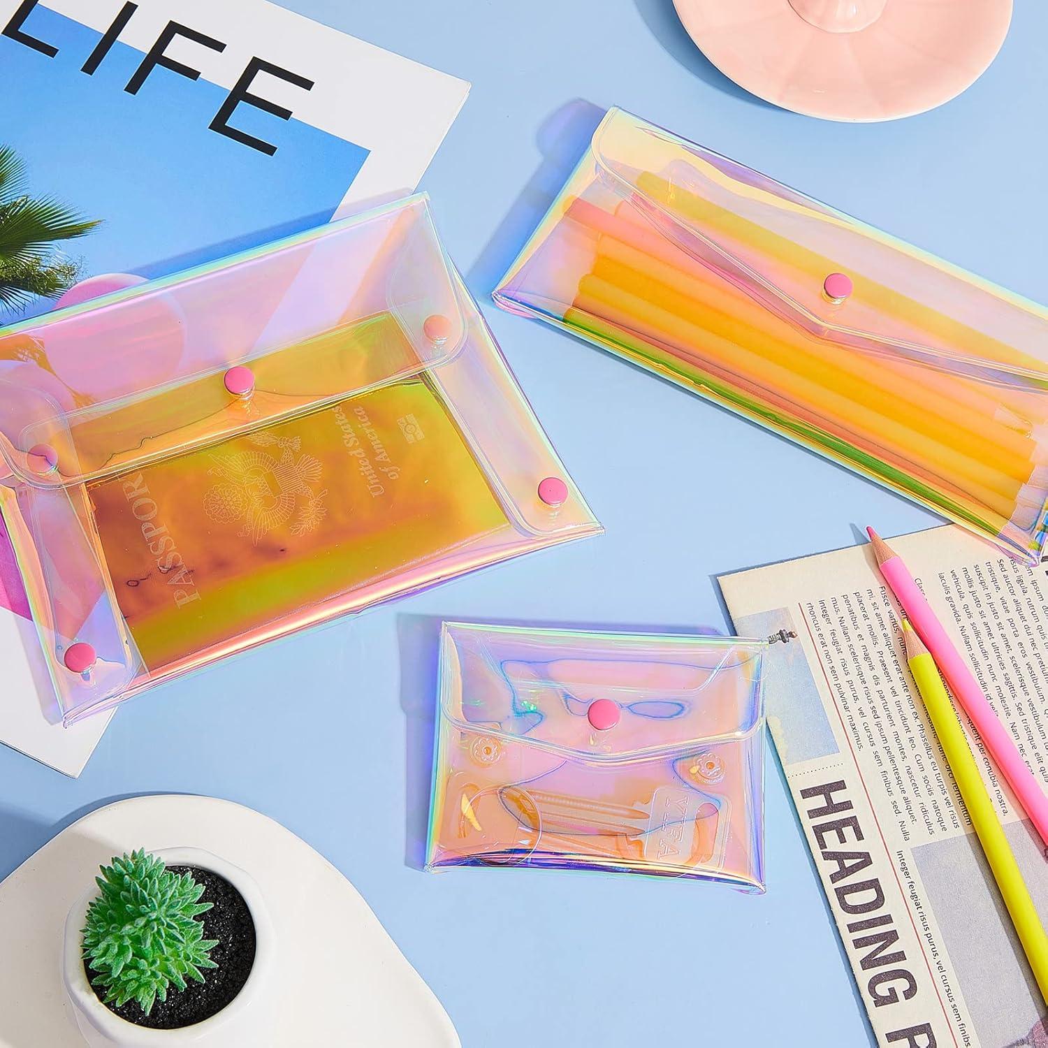 Conjunto 3 Bolsas de Maquillaje Holográficas Patelai - Tamaños Mixtos