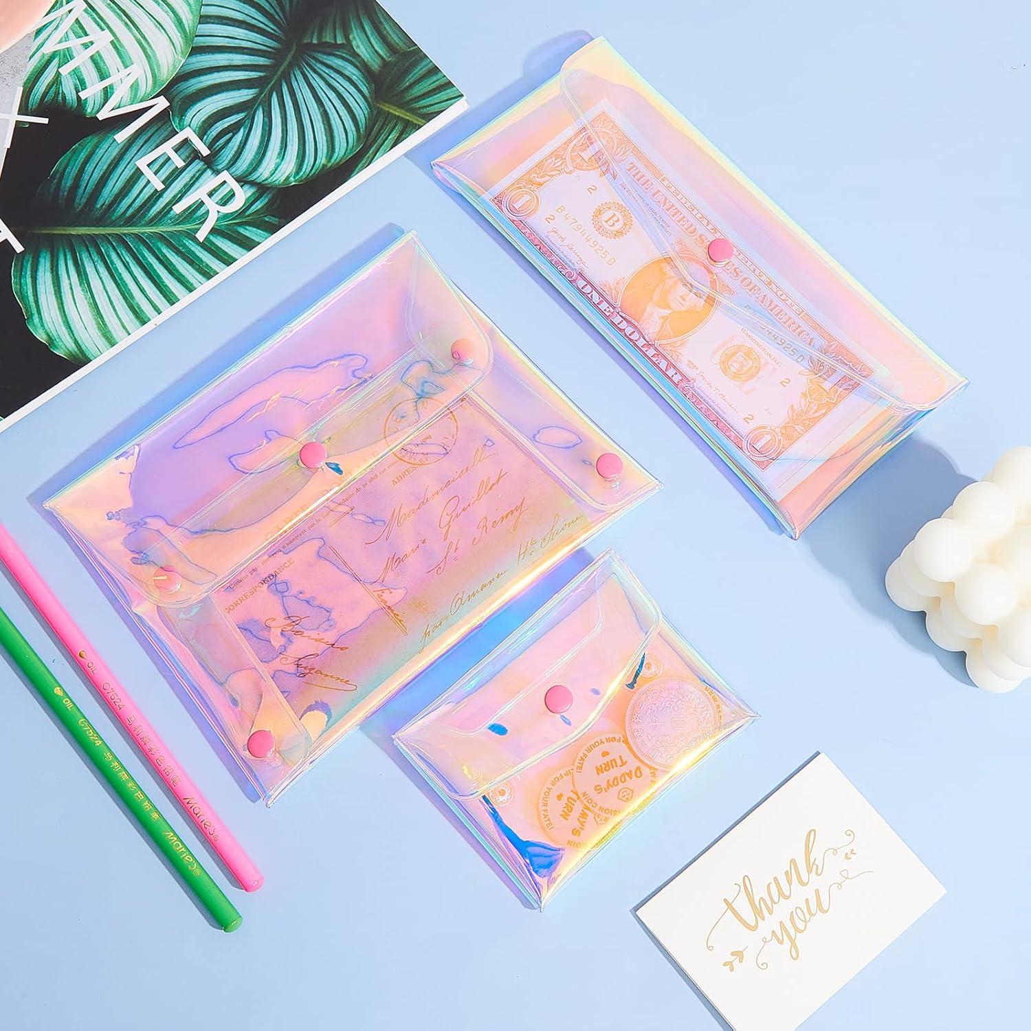 Conjunto 3 Bolsas de Maquillaje Holográficas Patelai - Tamaños Mixtos