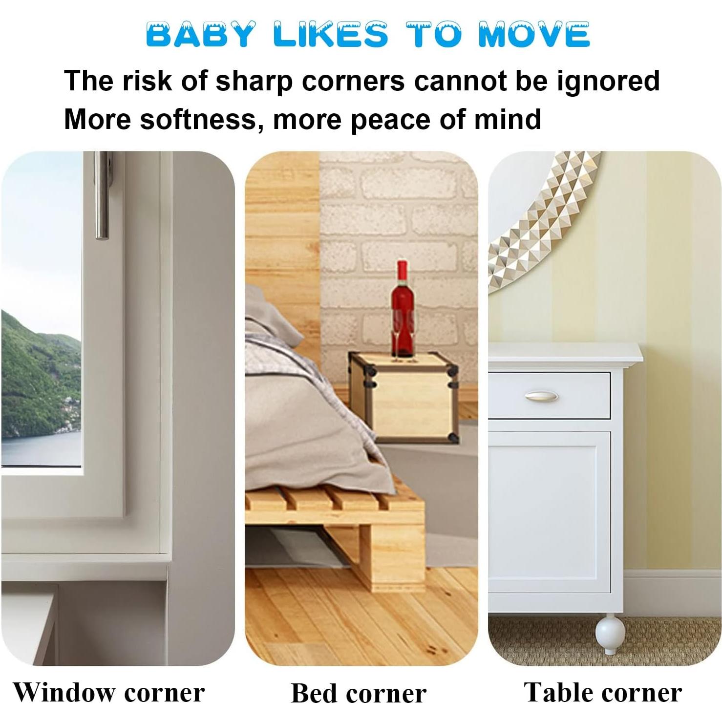 Paquete de 12 Protectores de Esquinas Transparentes MOYONTE