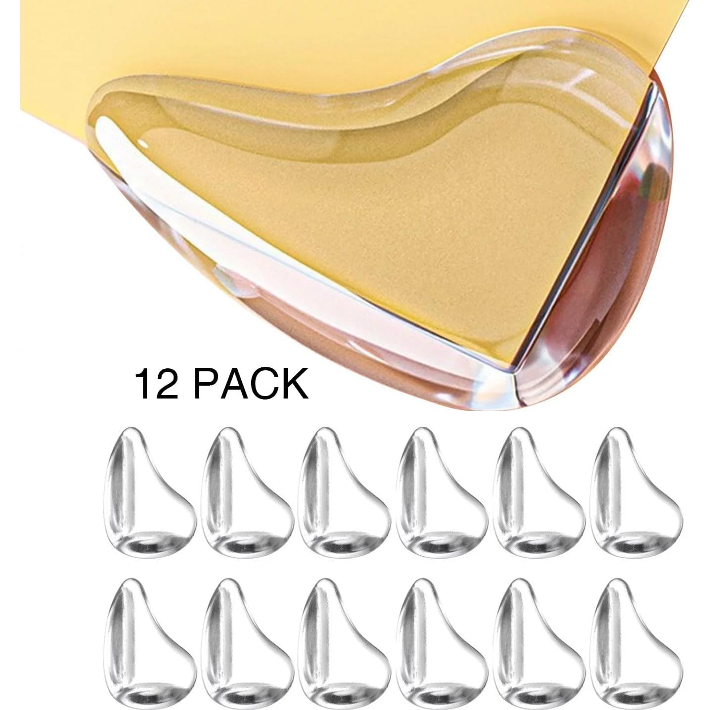 Paquete de 12 Protectores de Esquinas Transparentes MOYONTE