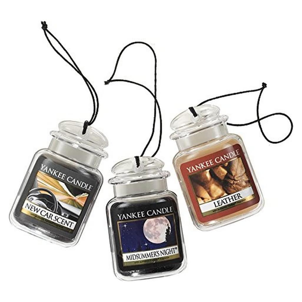Ambientadores de Auto Yankee Candle 3-Pack Cuero Noche Verano
