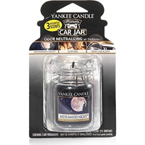 Ambientadores de Auto Yankee Candle 3-Pack Cuero Noche Verano