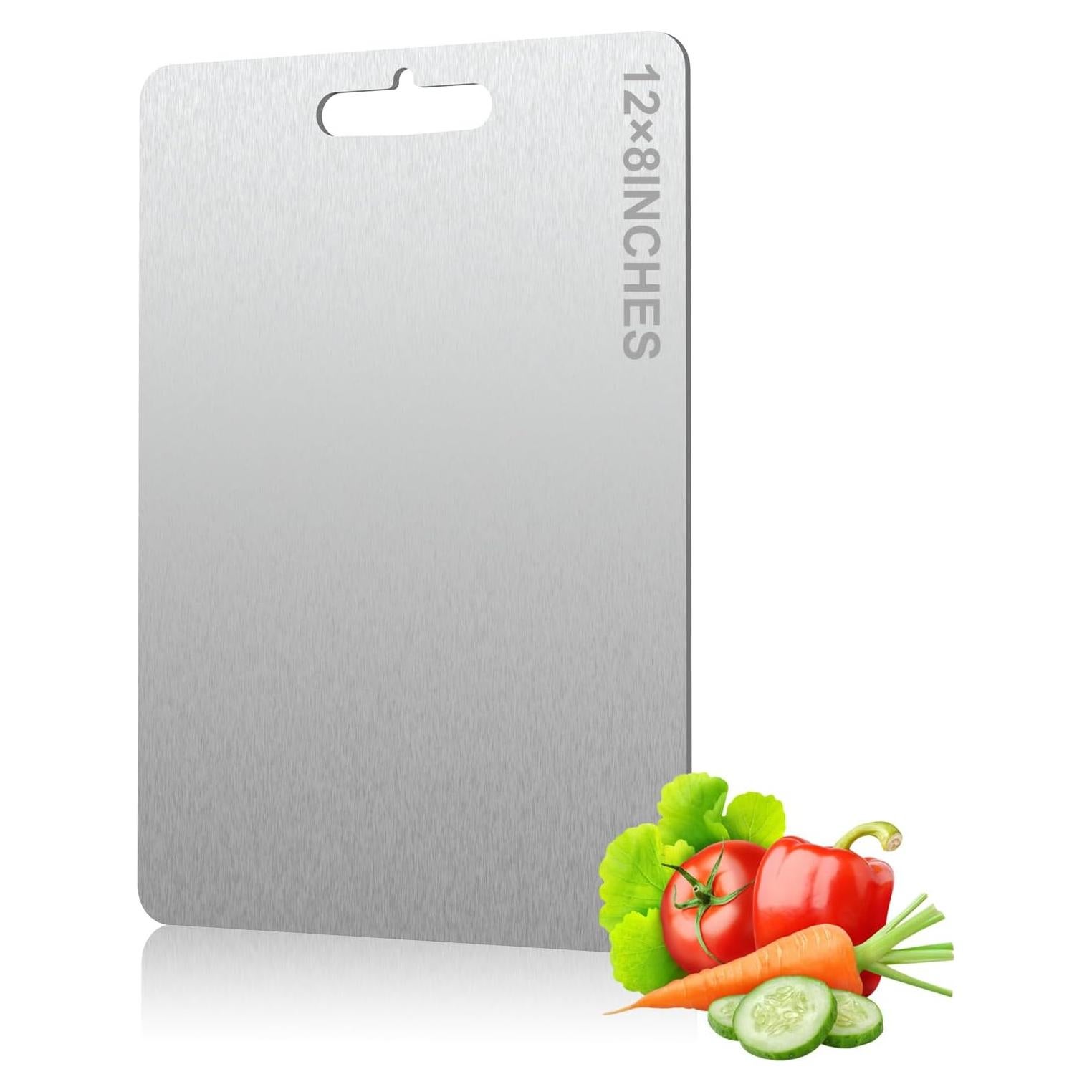 Tabla de Cortar de Titanio 30.48x20.32 cm Doble Cara Grado Alimenticio