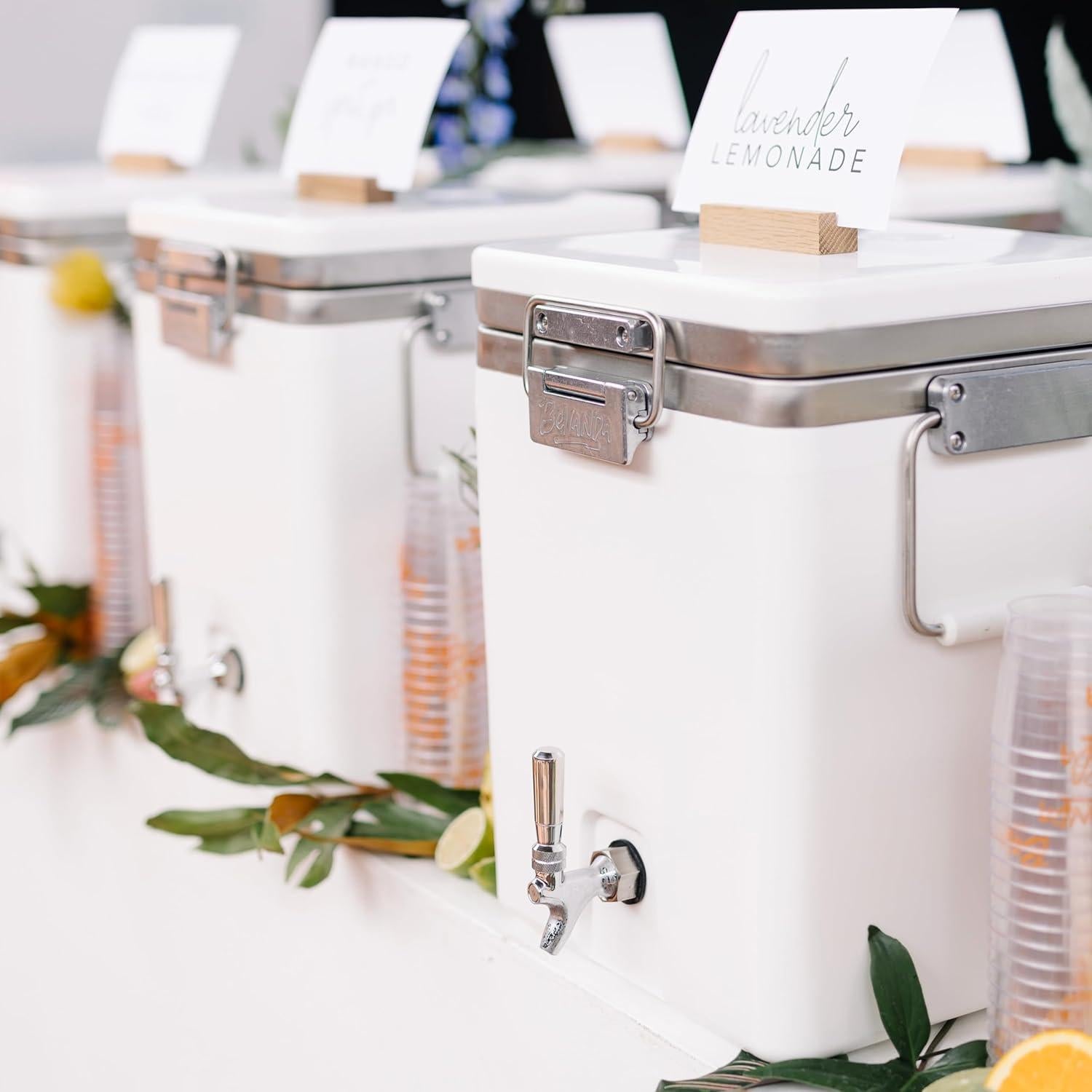 Dispensador de Bebidas Aislado Bevanda 3 Galones Acero Inoxidable