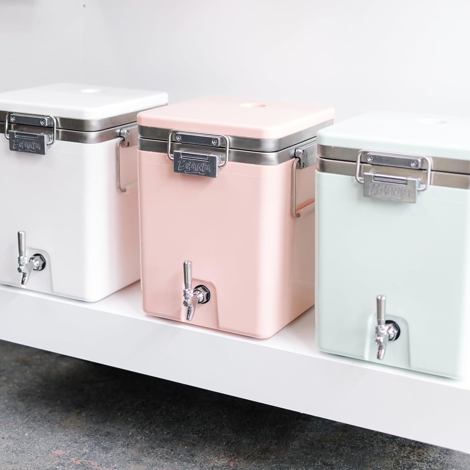 Dispensador de Bebidas Aislado Bevanda 3 Galones Acero Inoxidable