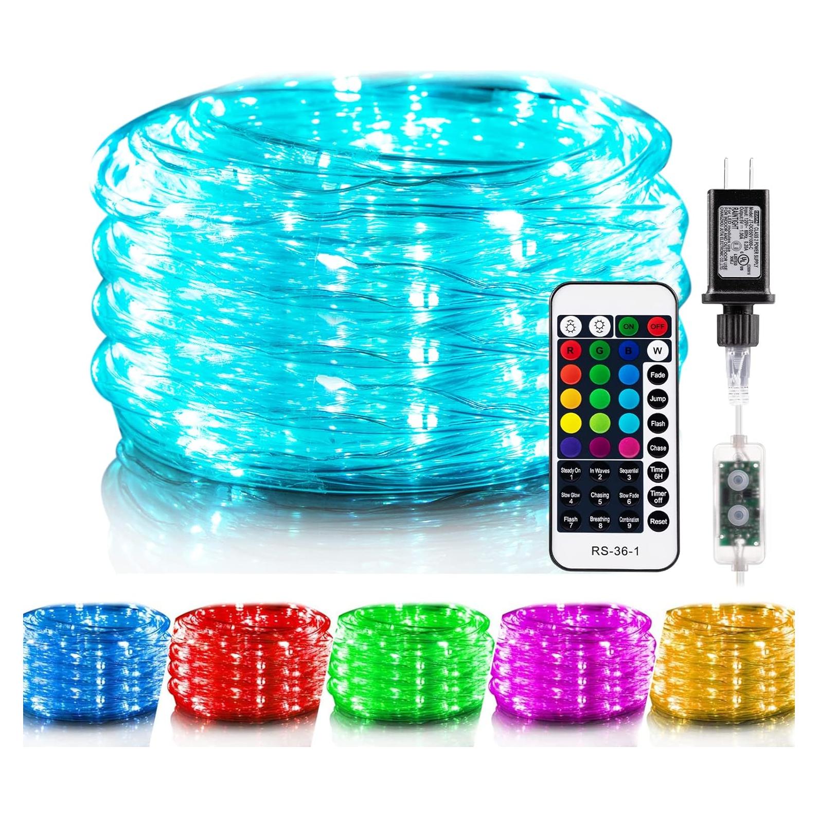 Luces de Cuerda LED Minetom 10.06 m Cambian de Color Control Remoto