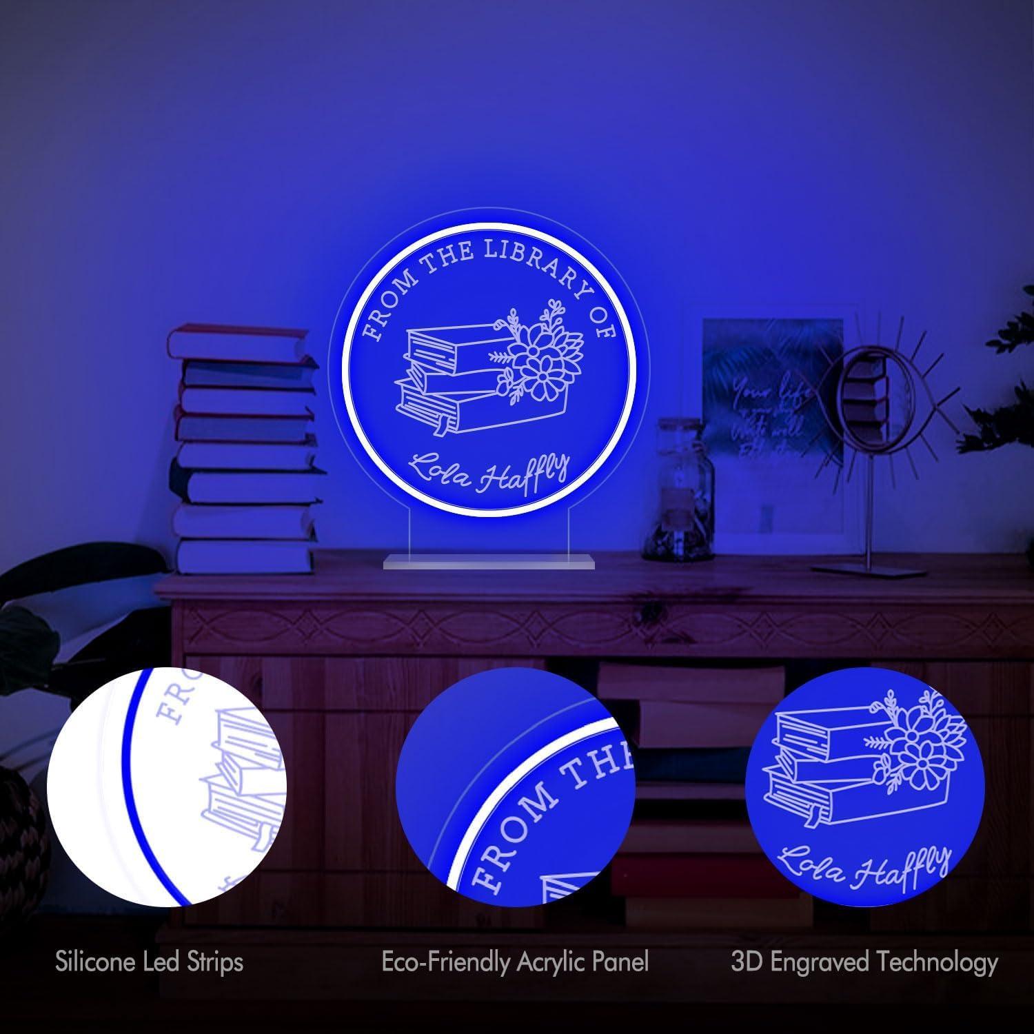 Cartel de Neón Personalizado Housignz 20 cm Decoración Estantería