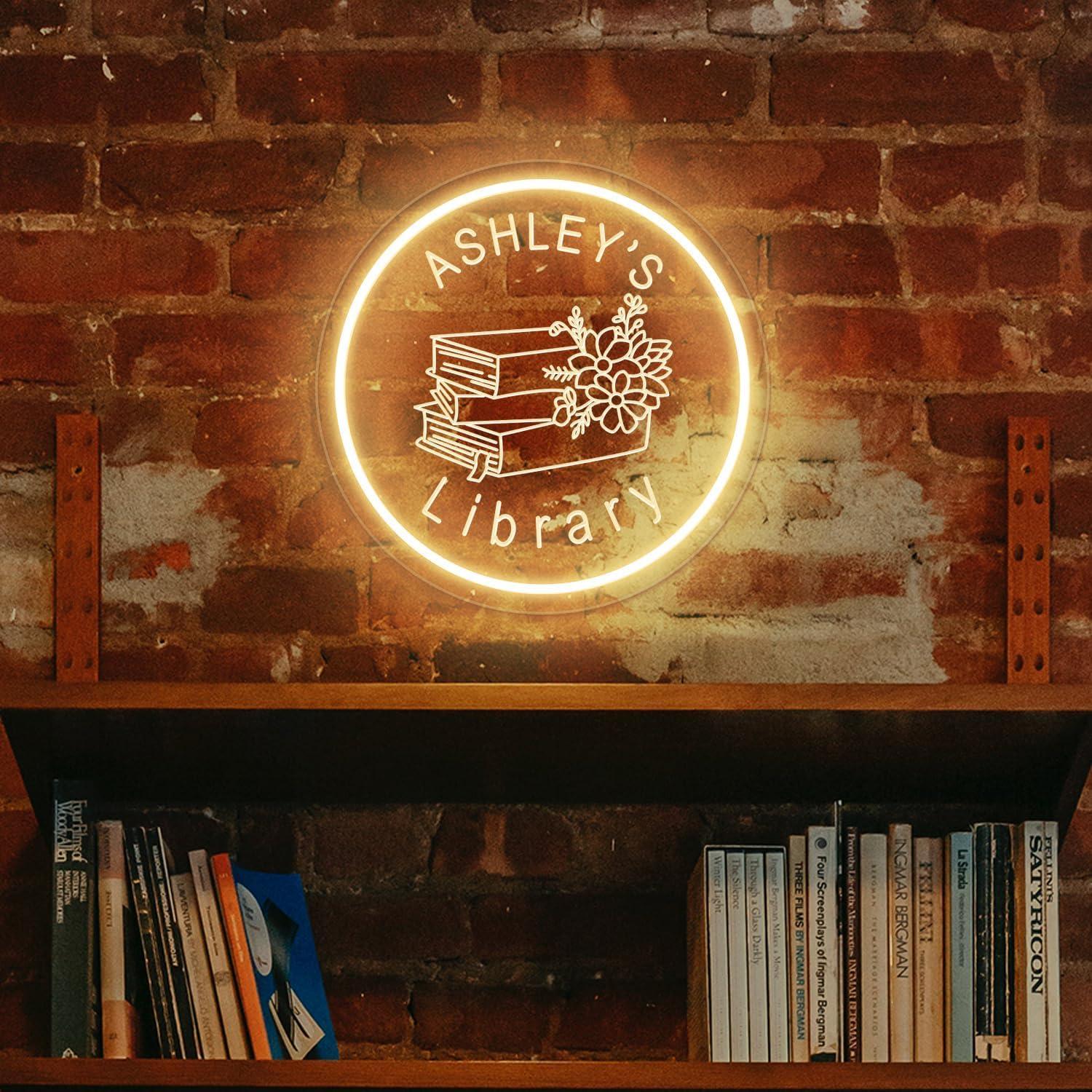 Cartel de Neón Personalizado Housignz 20 cm Decoración Estantería