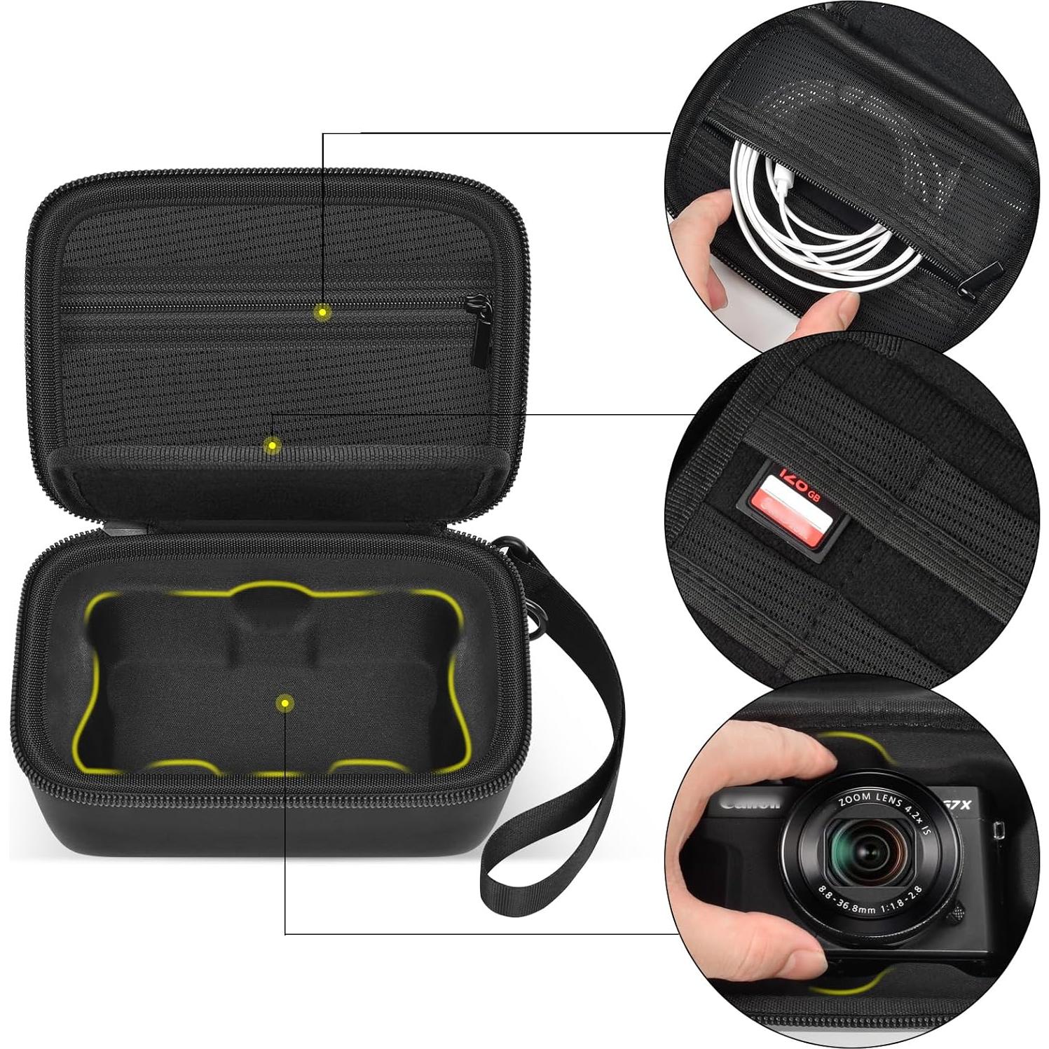 Funda para Cámara Digital Canon PowerShot G7X/SX740 - Negro