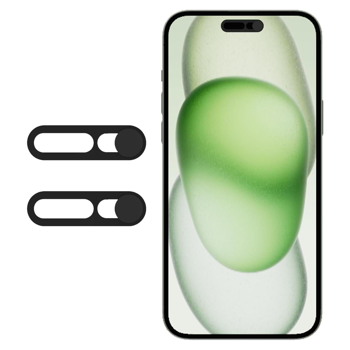 Cubierta de Webcam Peramarl Negra para iPhone 14/15 (2PCS)