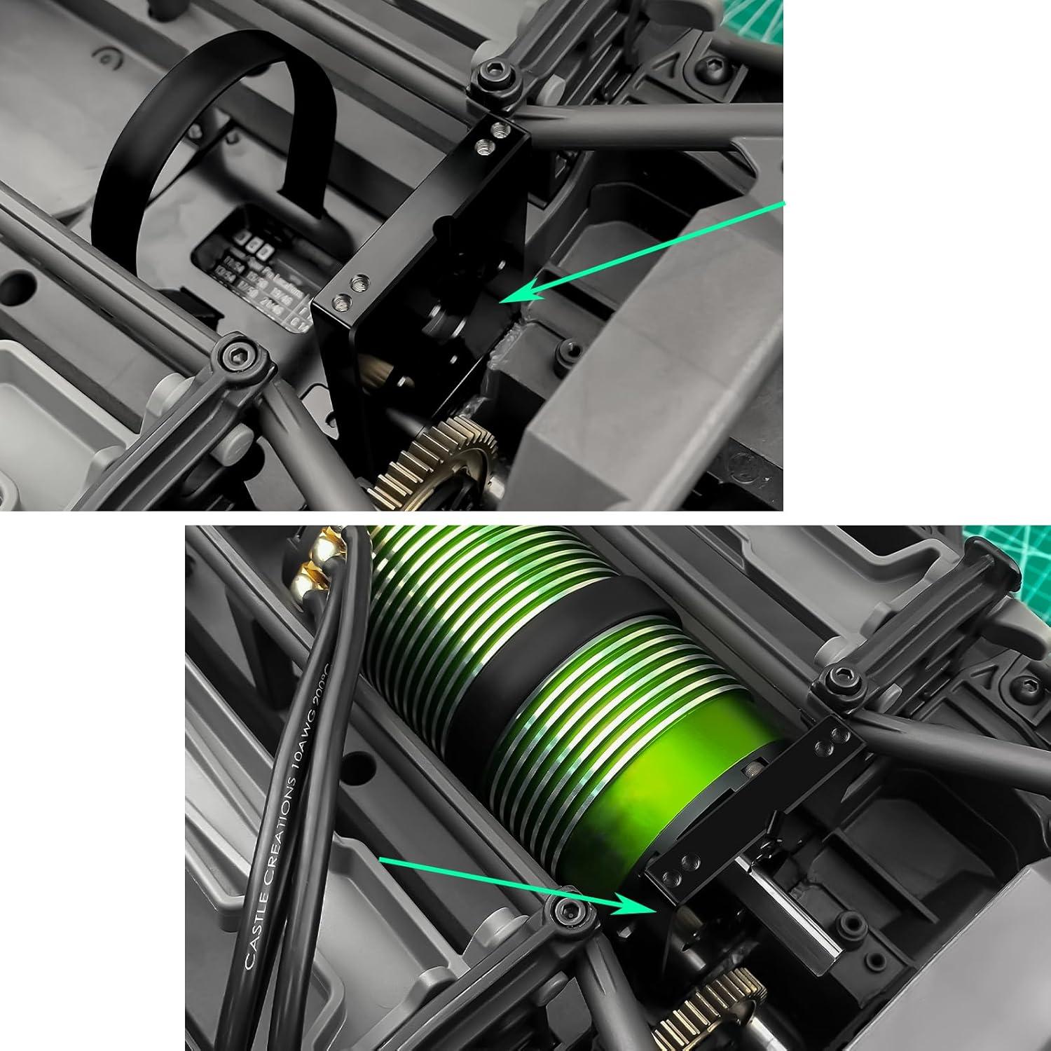 Montaje de Motor Inferior RCHUBAM Aluminio 7075 Compatible X-MAXX