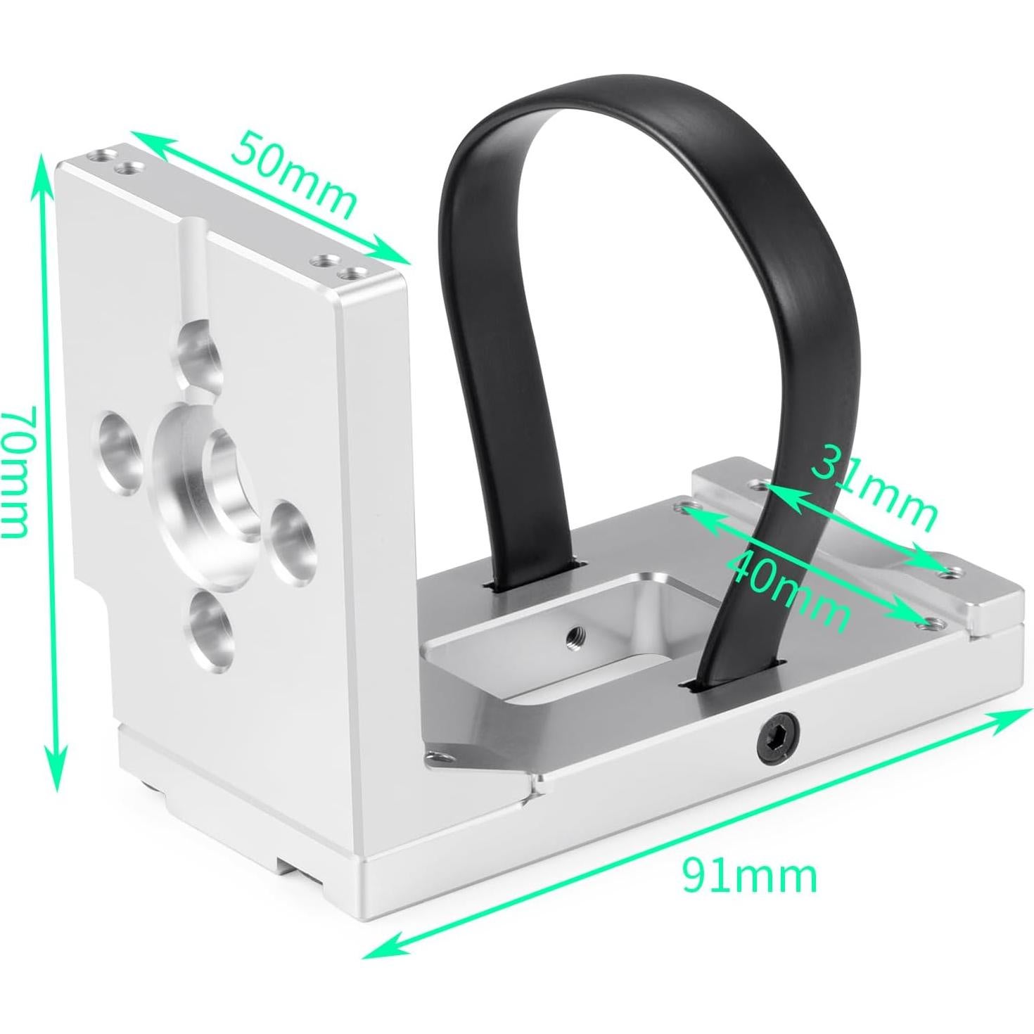 Soporte de Motor RCHUBAM Aluminio 1/5 X-MAXX 6S Plata