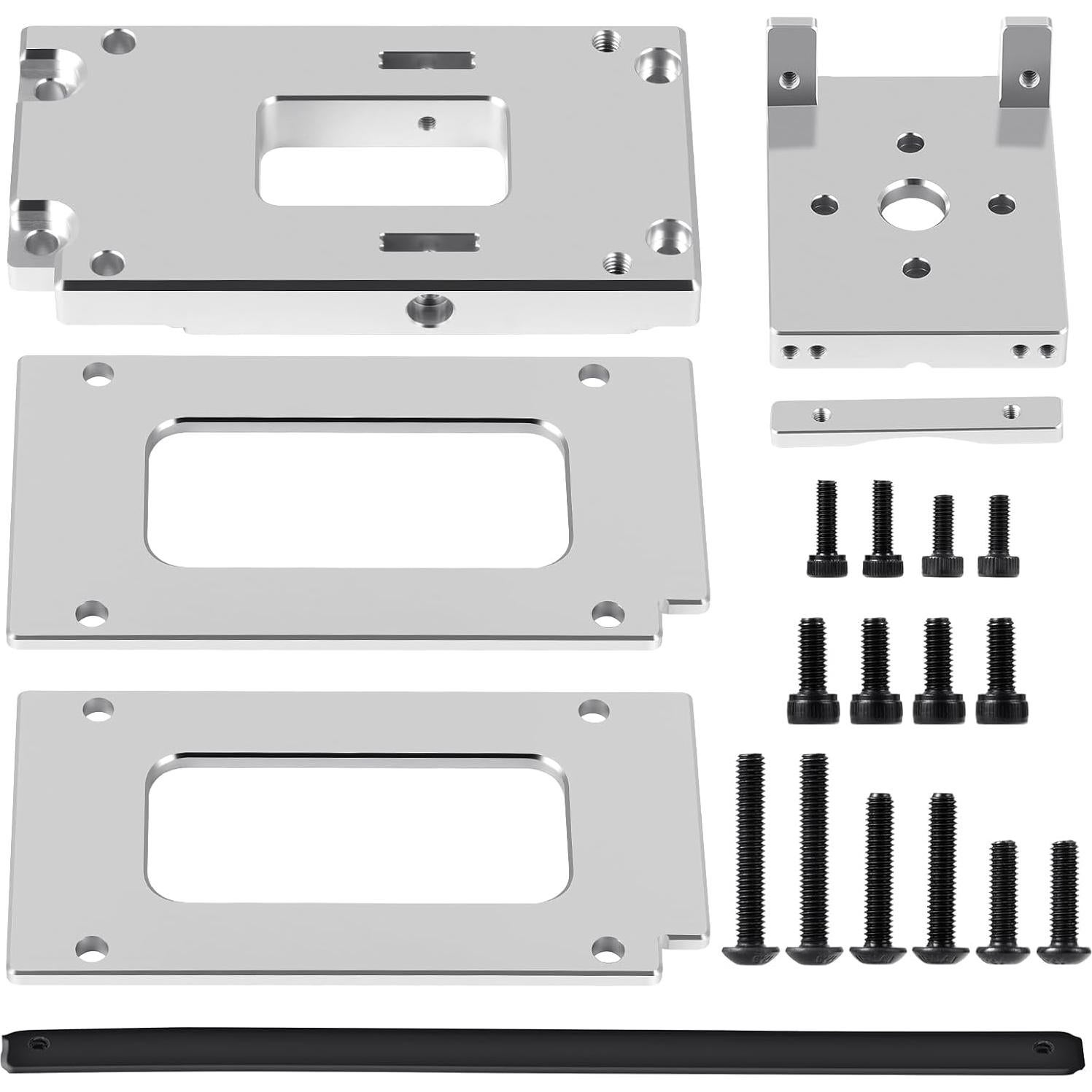Soporte de Motor RCHUBAM Aluminio 1/5 X-MAXX 6S Plata