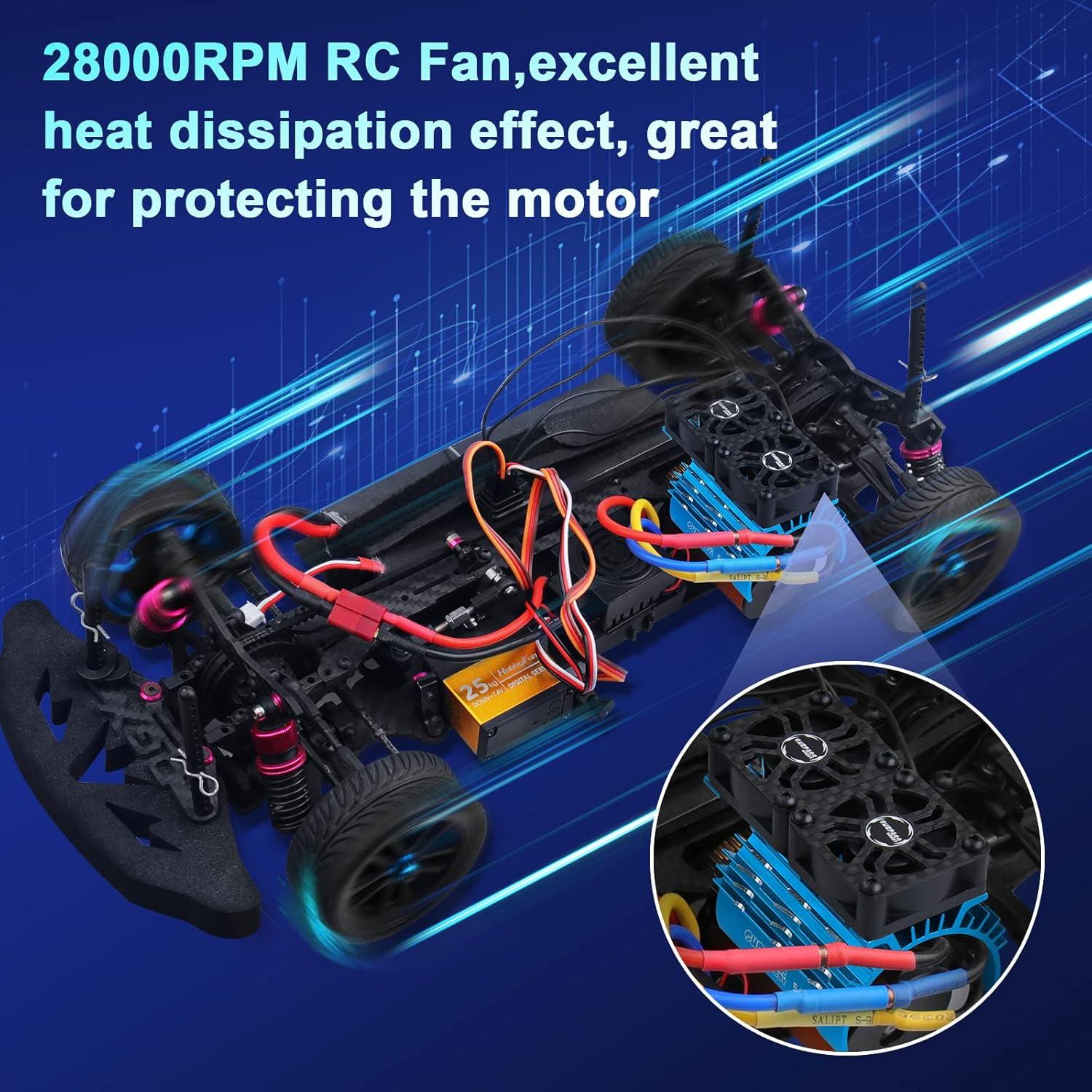 Ventilador de Enfriamiento ARRAROWN 30mm para Motor RC 36mm