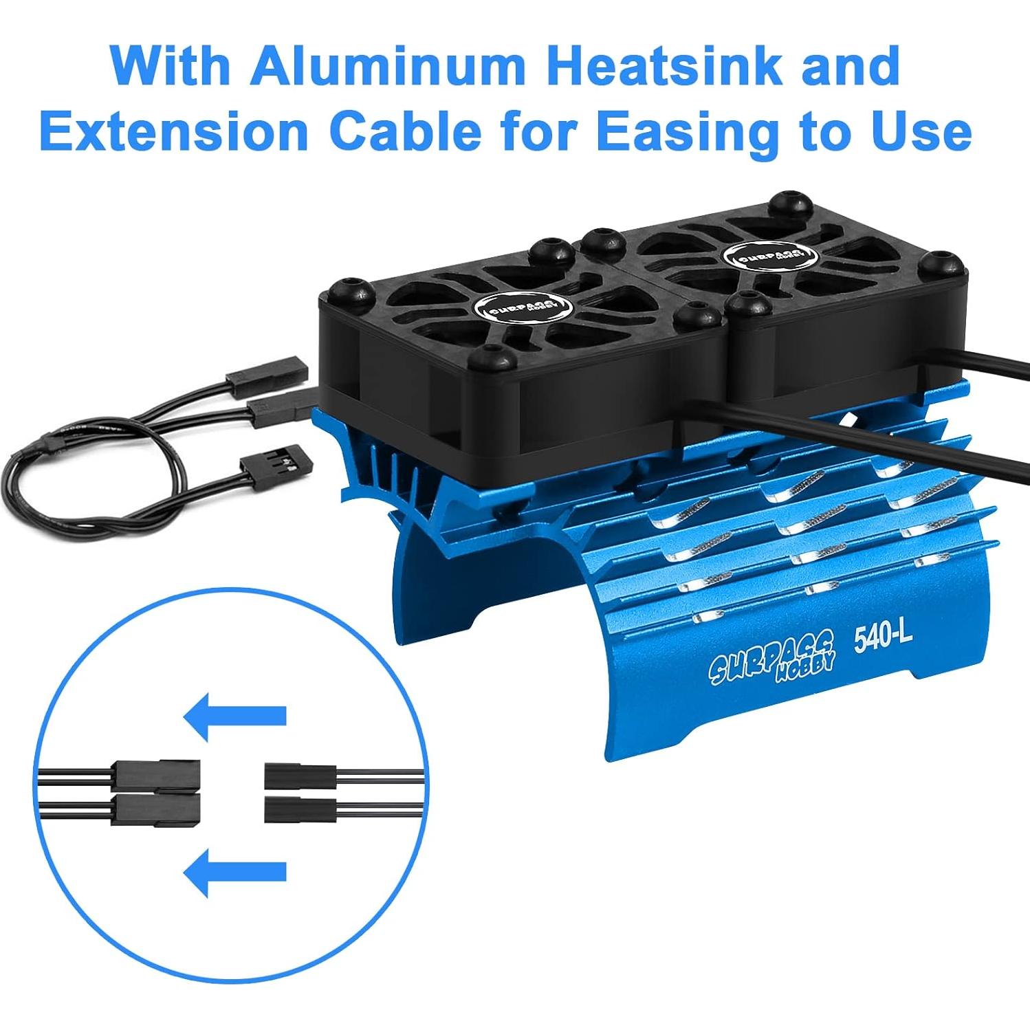 Ventilador de Enfriamiento ARRAROWN 30mm para Motor RC 36mm