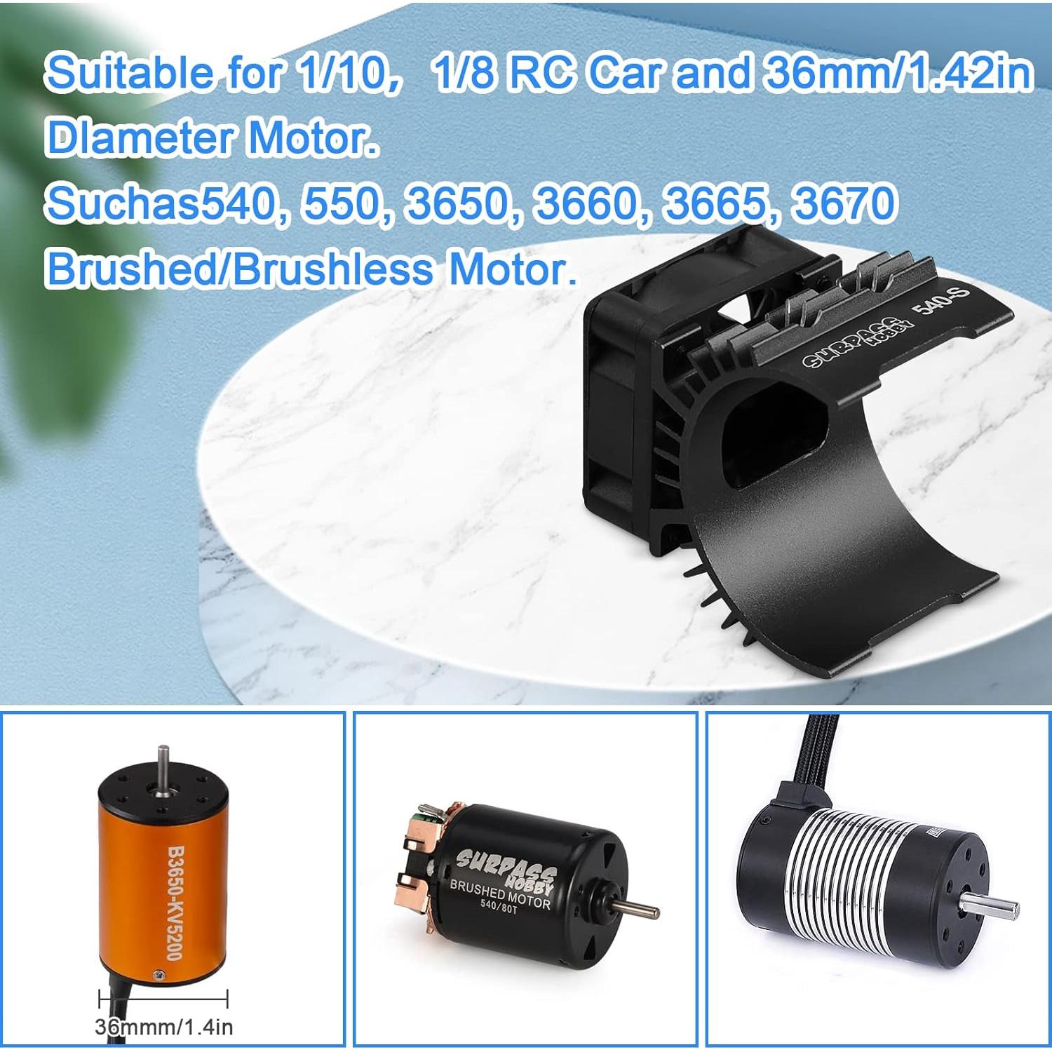 Ventilador de Enfriamiento ARRAROWN 30mm 28000RPM para Motor RC