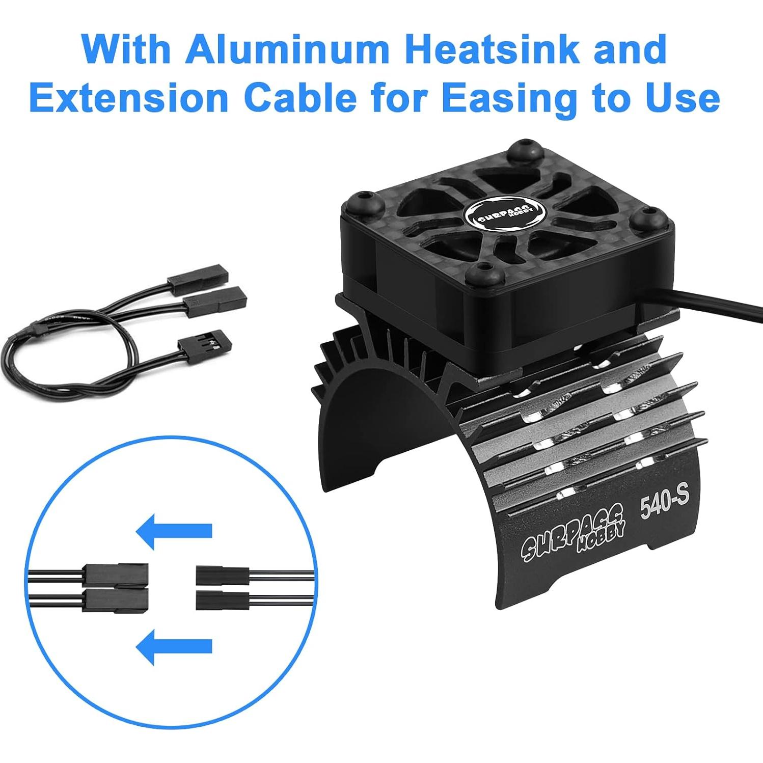 Ventilador de Enfriamiento ARRAROWN 30mm 28000RPM para Motor RC