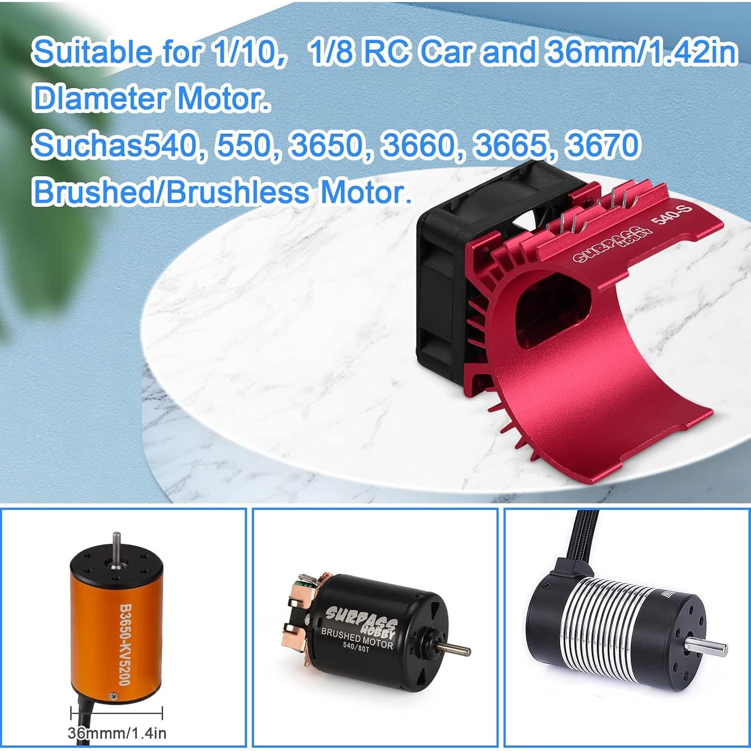 Ventilador de Enfriamiento RC ARRAROWN 30mm 28000RPM Metal