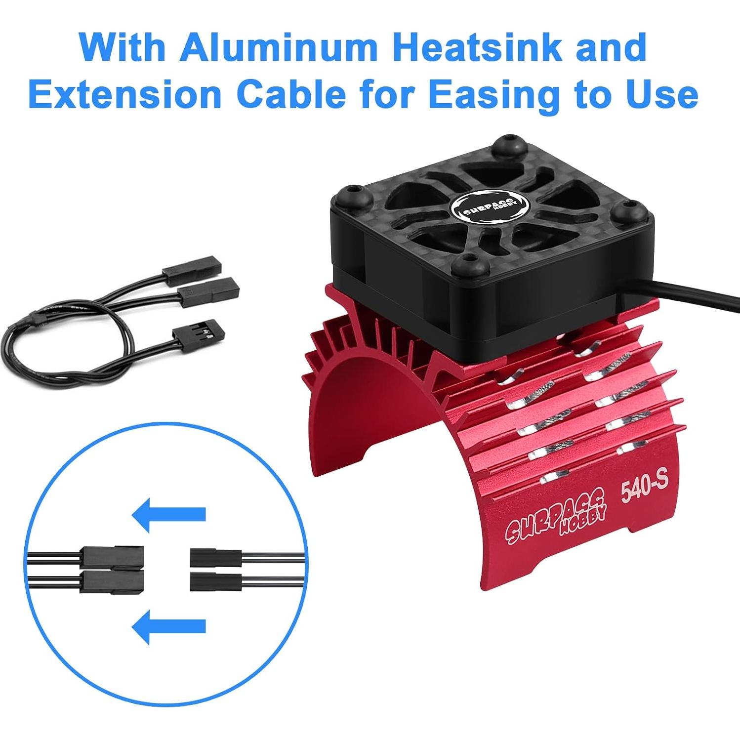 Ventilador de Enfriamiento RC ARRAROWN 30mm 28000RPM Metal