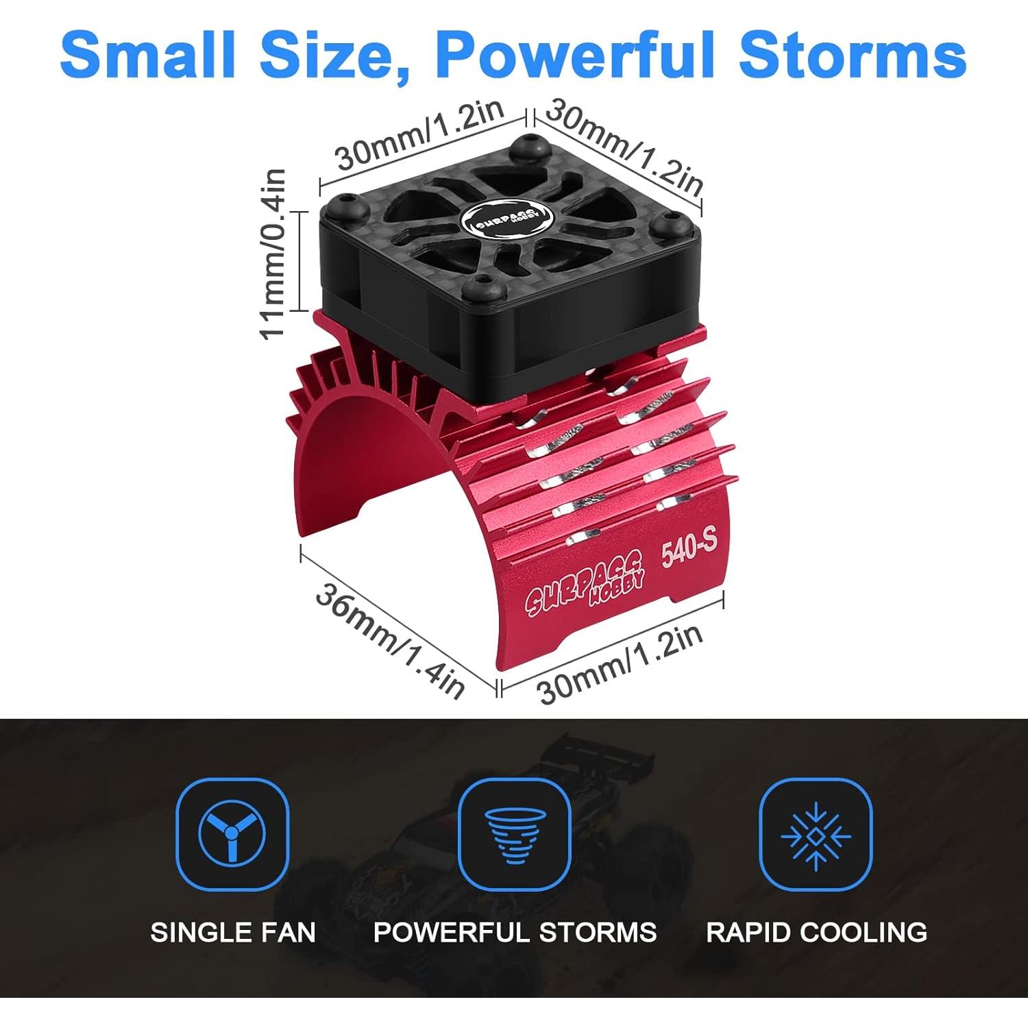 Ventilador de Enfriamiento RC ARRAROWN 30mm 28000RPM Metal