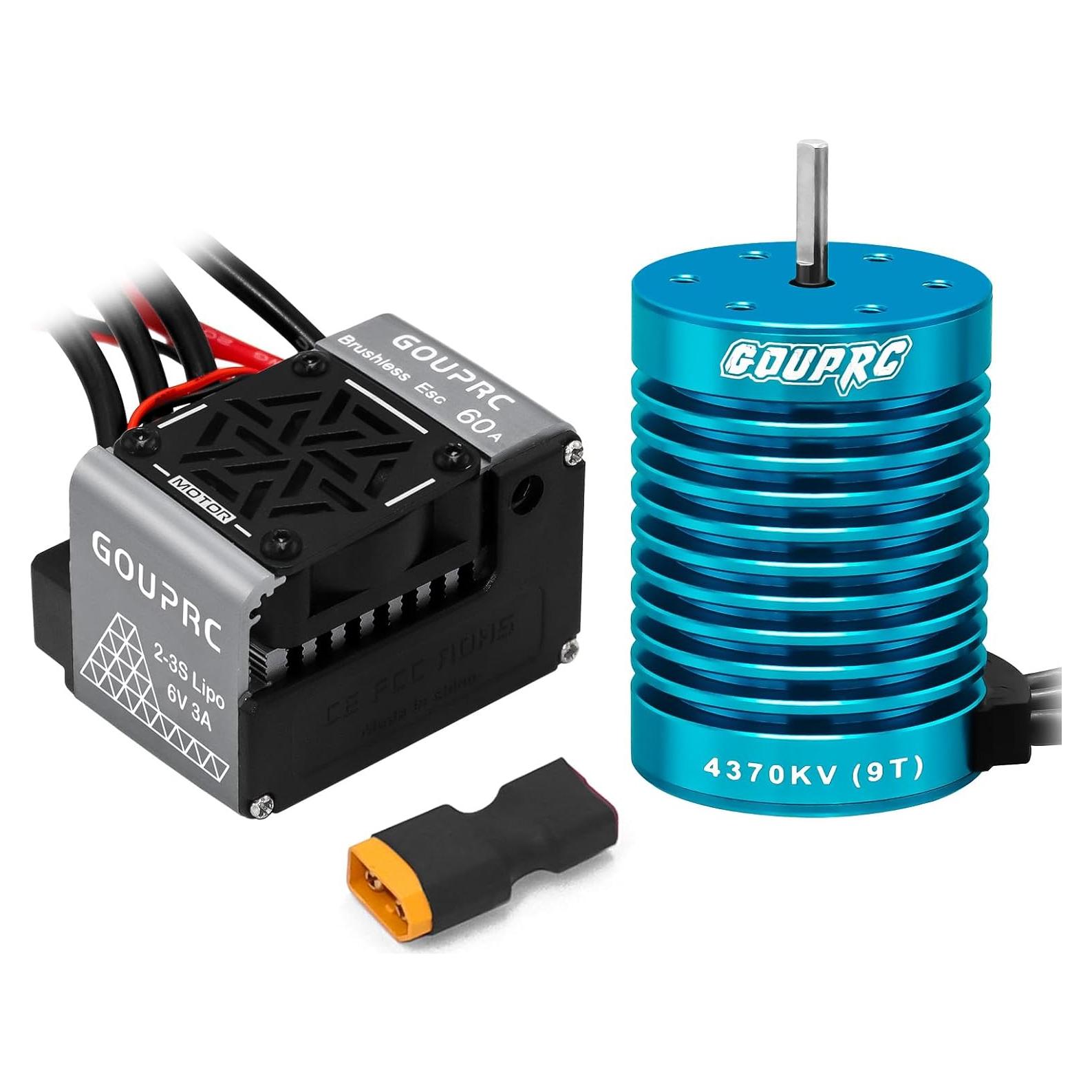 Motor sin escobillas GOUPRC S3650 9T 4370KV 181g ESC 60A