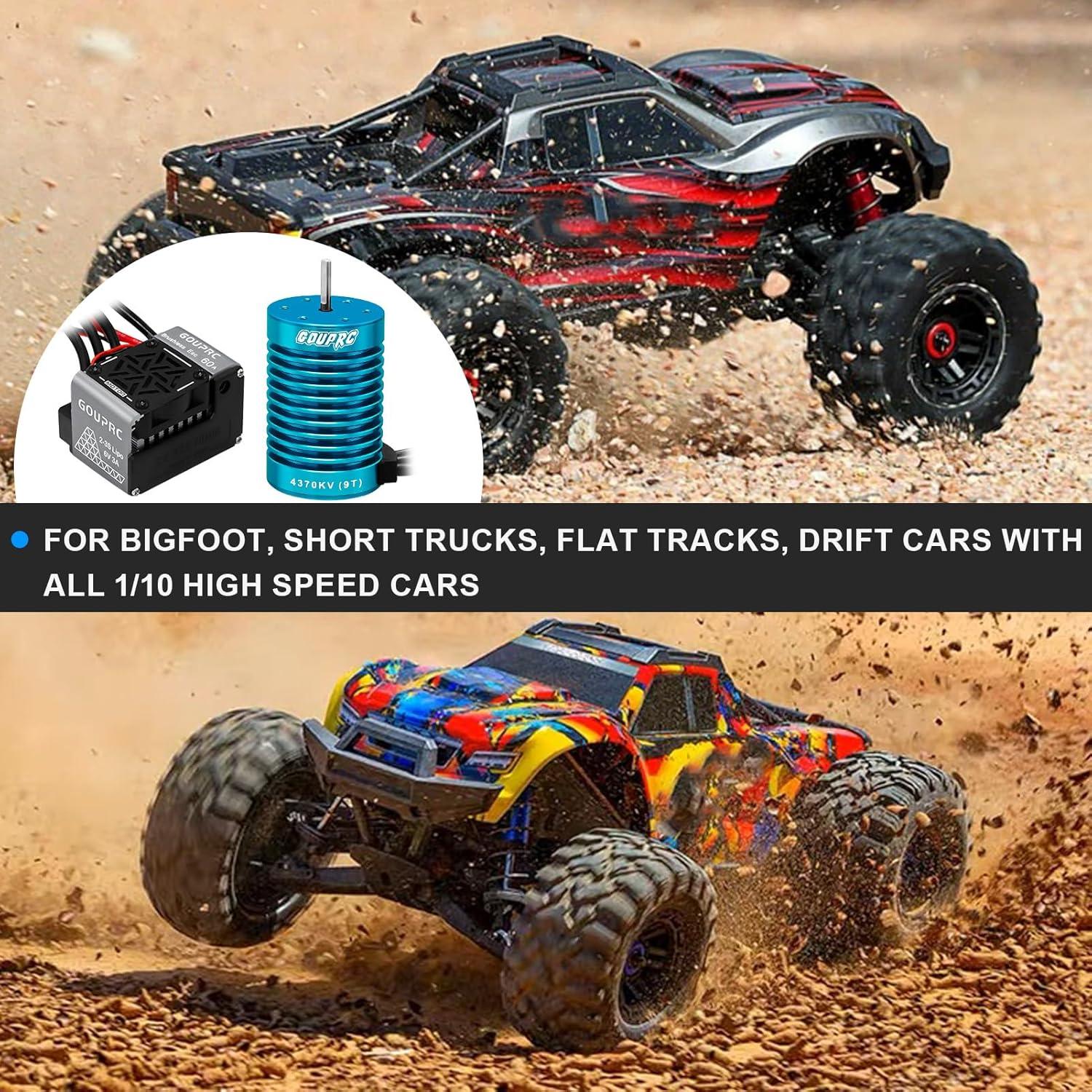 Motor sin escobillas GOUPRC S3650 9T 4370KV 181g ESC 60A