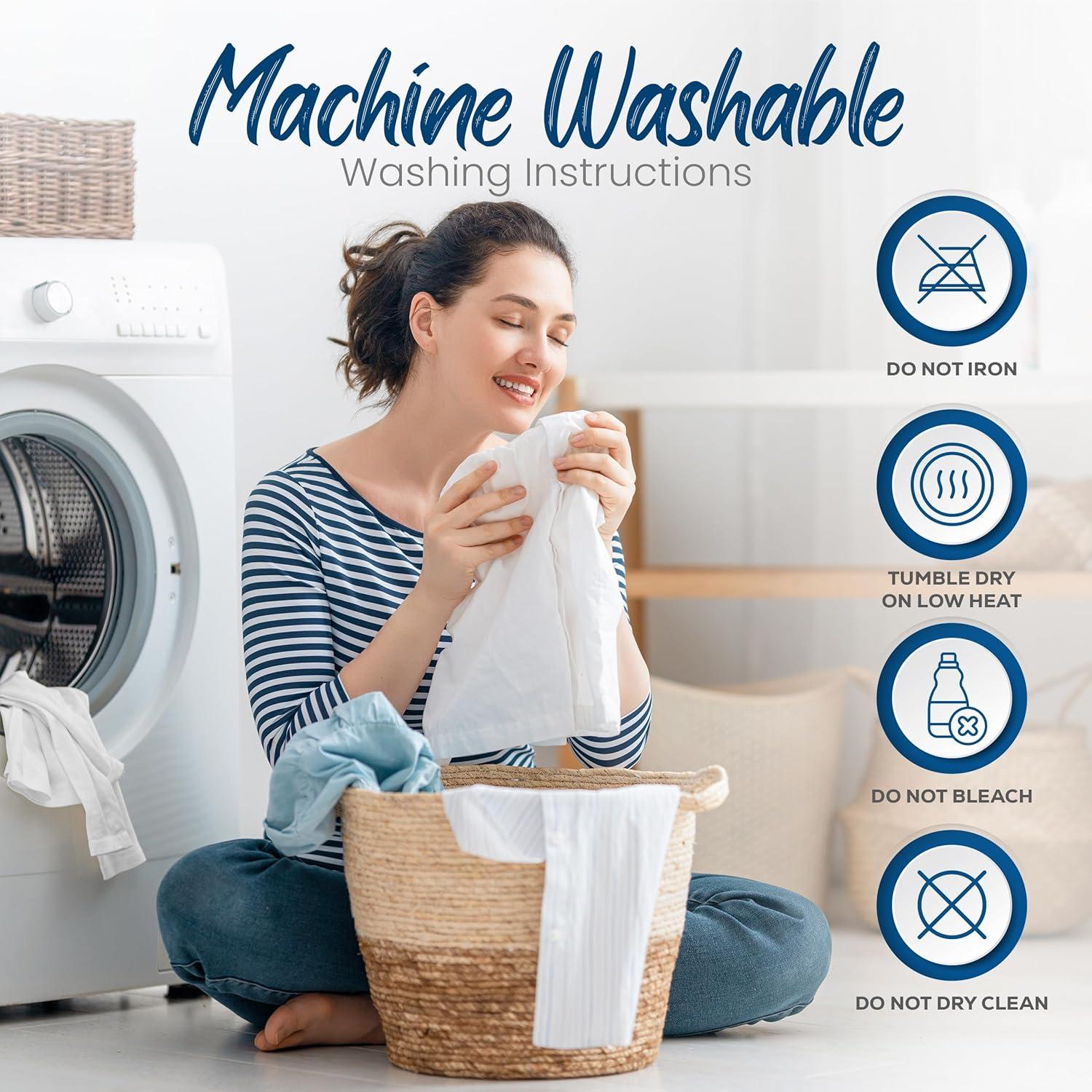 Protectores de Almohadas Impermeables Utopia Bedding 6 Pack Estándar