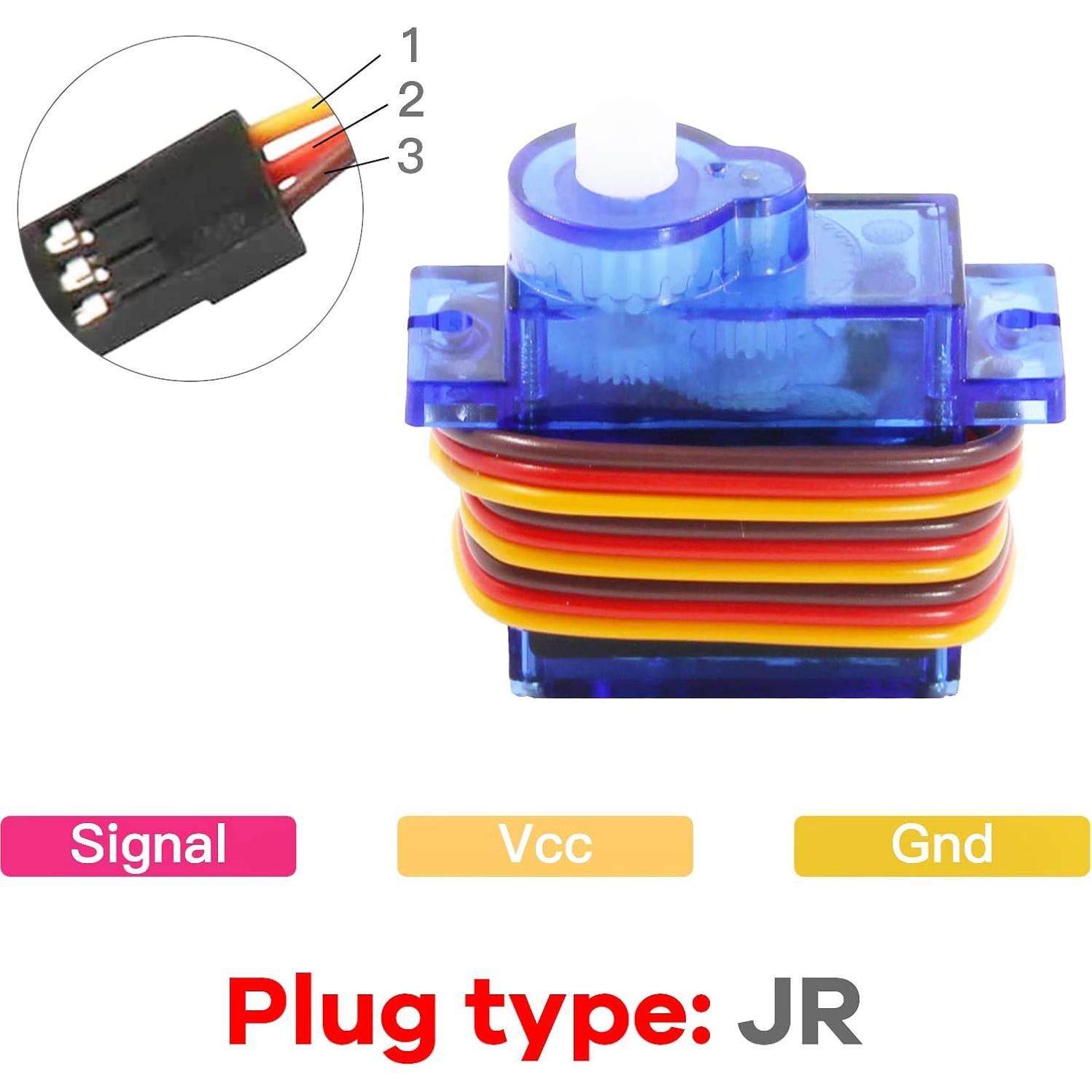 Servo Micro FS90RZ 360 Grados 9g con Ruedas para RC