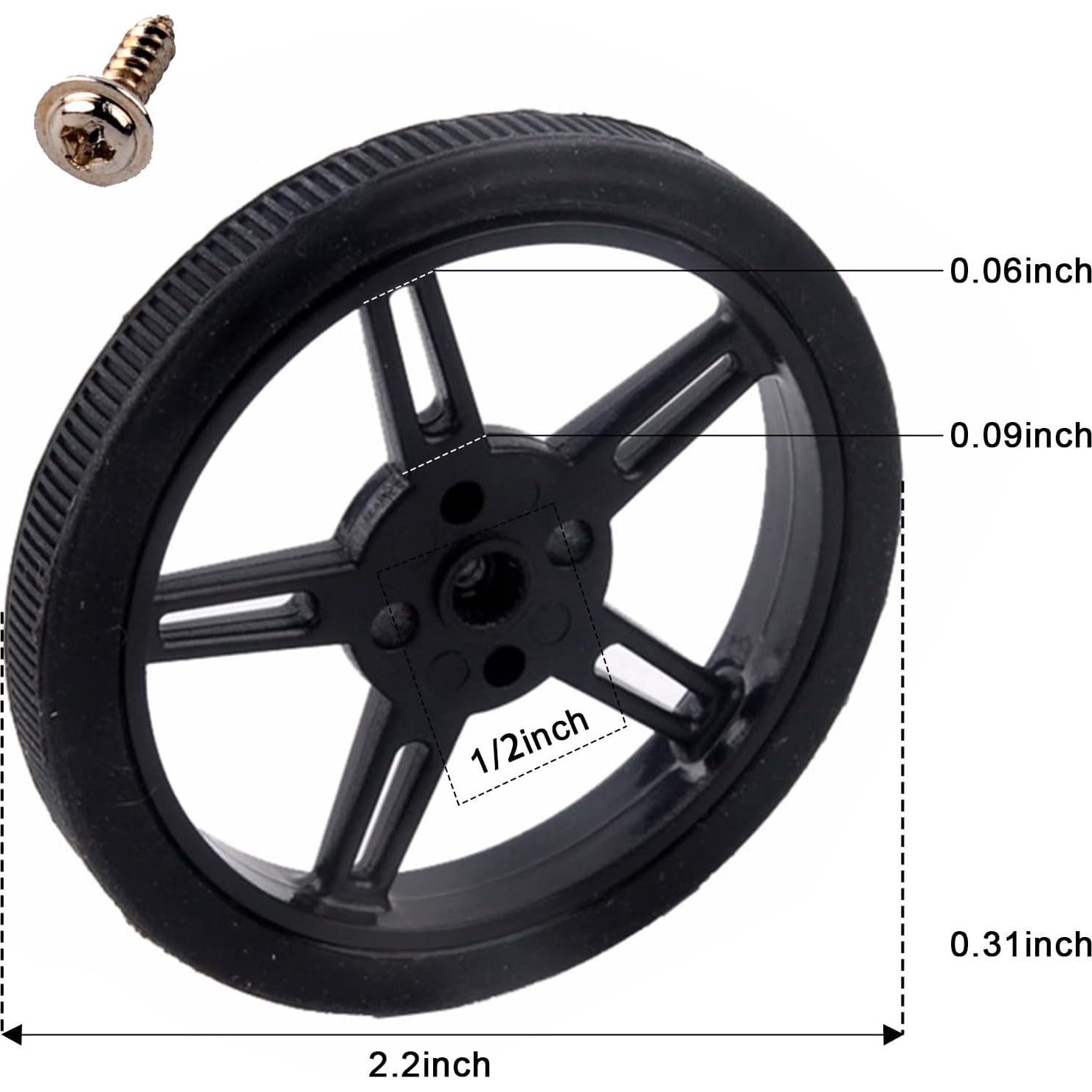 Servo Micro FS90RZ 360 Grados 9g con Ruedas para RC