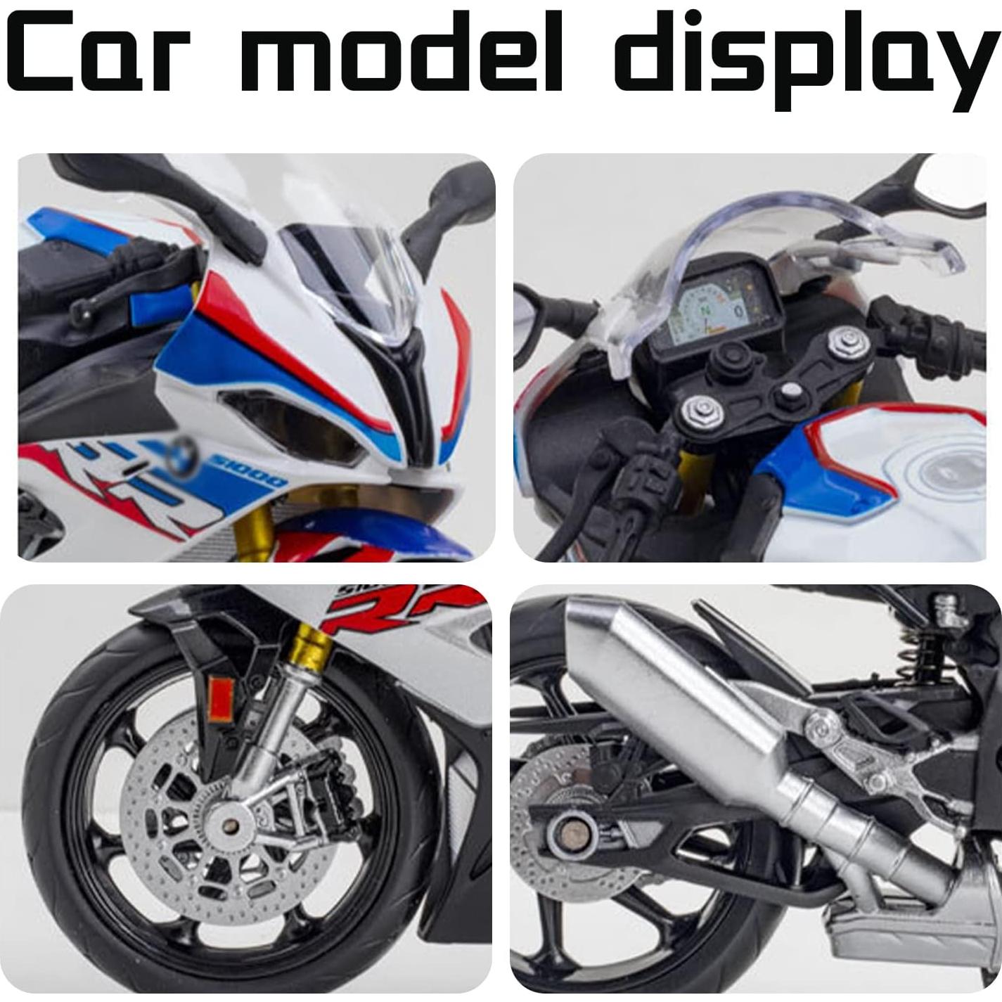 Motocicleta Die Cast COOLPUR S1000RR Escala 1:12 Azul