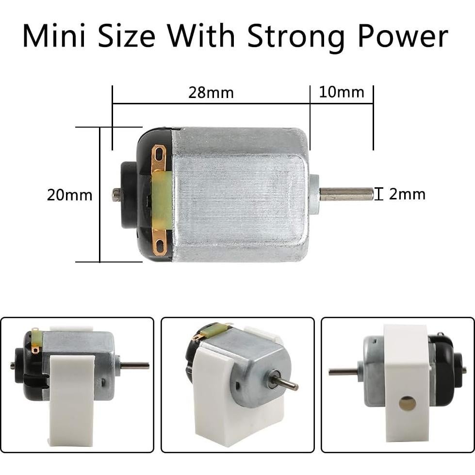 Kit de Motores DC Sntieecr 6 Set con 66 Piezas para DIY
